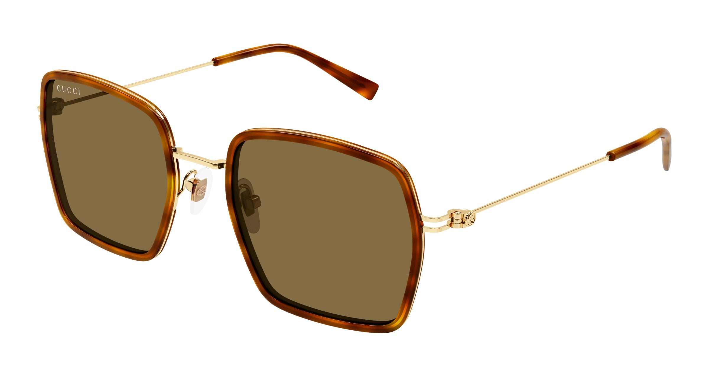 Gucci Donna Gucci GG1848S 002 Occhiali da sole Iniettato Havana Marrone Squadrata Gucci Donna Gucci GG1848S 002 Occhiali da sole Iniettato Havana Marrone Squadrata