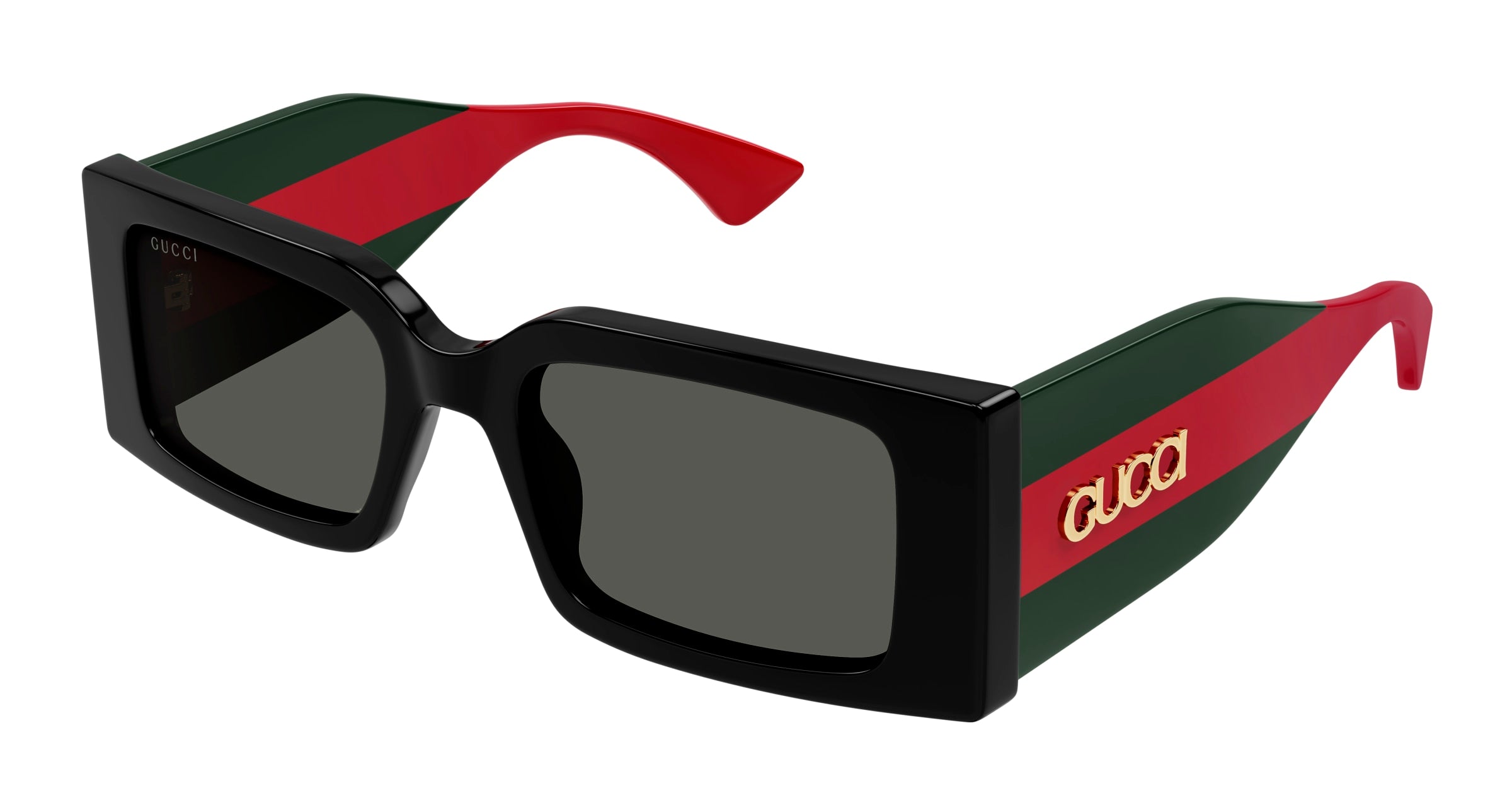 Gucci Donna Gucci GG1860S 001 Occhiali da sole Acetato Nero Grigio Squadrata