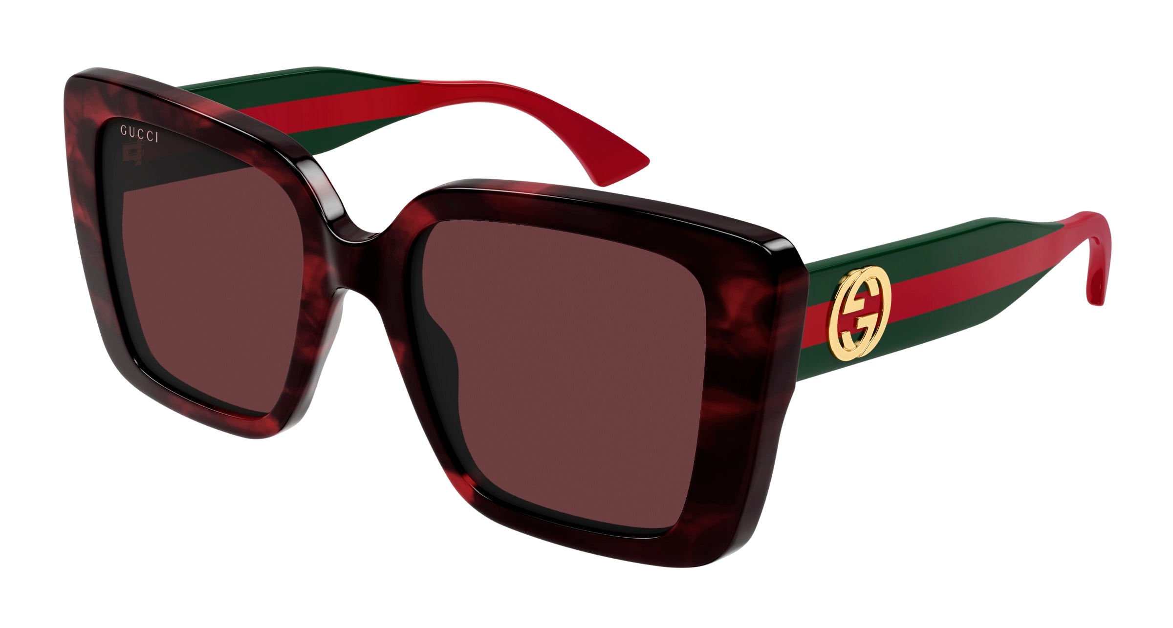 Gucci Donna Gucci GG1861S 003 Occhiali da sole Acetato Havana Rosso Squadrata Gucci Donna Gucci GG1861S 003 Occhiali da sole Acetato Havana Rosso Squadrata
