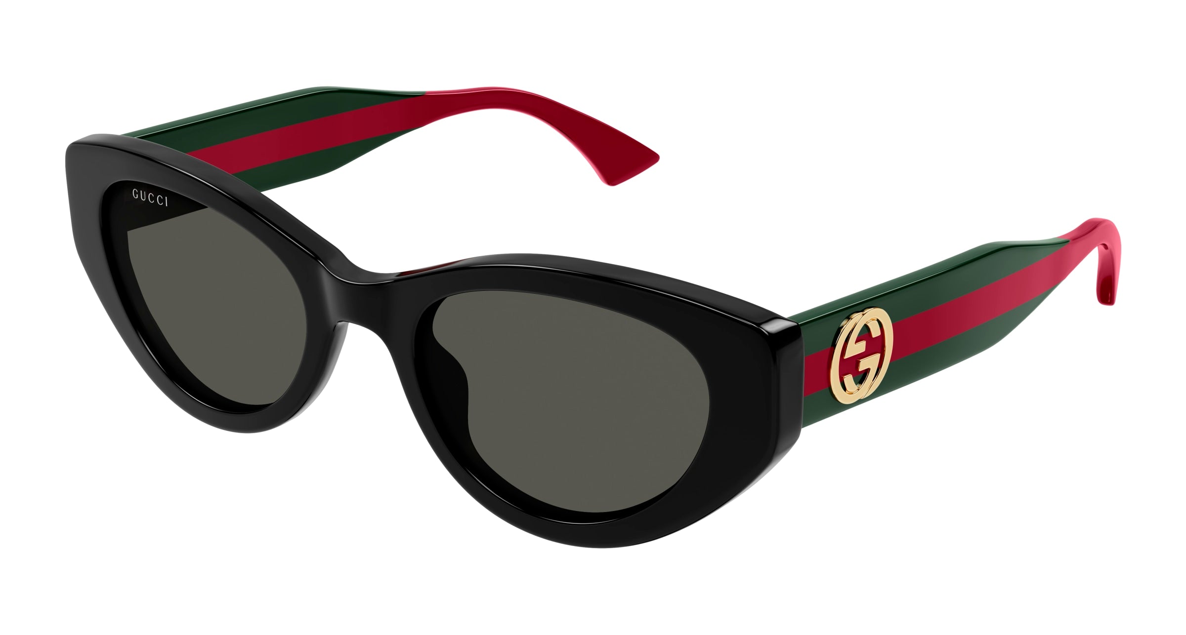 Gucci Donna Gucci GG1862S 001 Occhiali da sole Acetato Nero Grigio Cat Eye