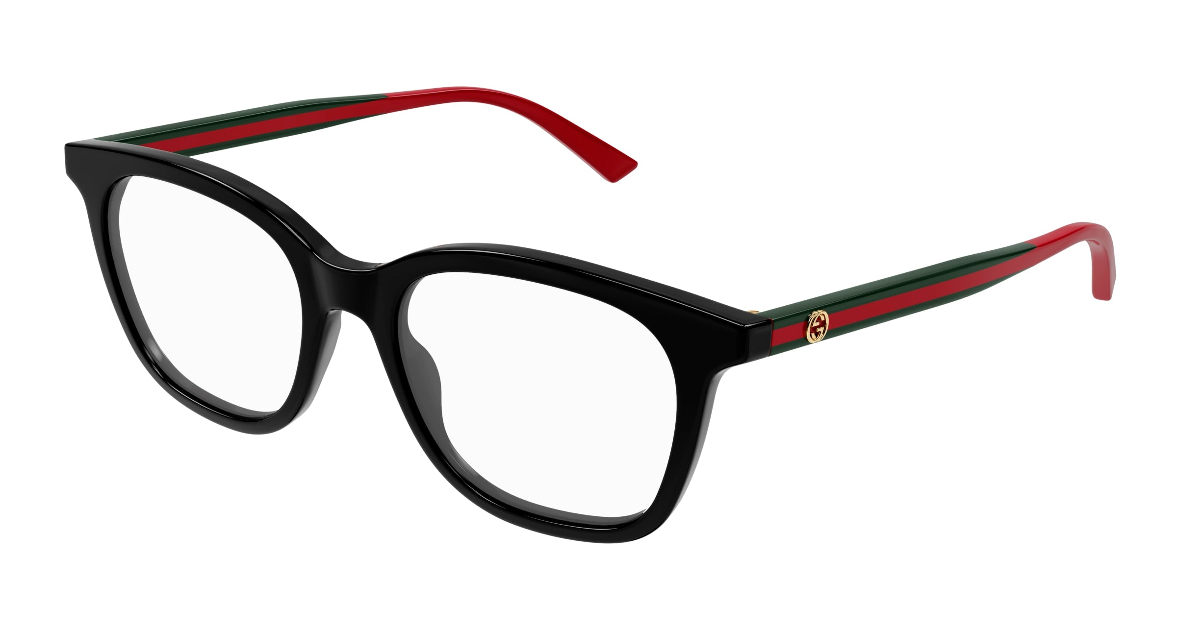 Gucci Donna Gucci GG1864O 001 Montature da vista Acetato Nero Trasparente Squadrata