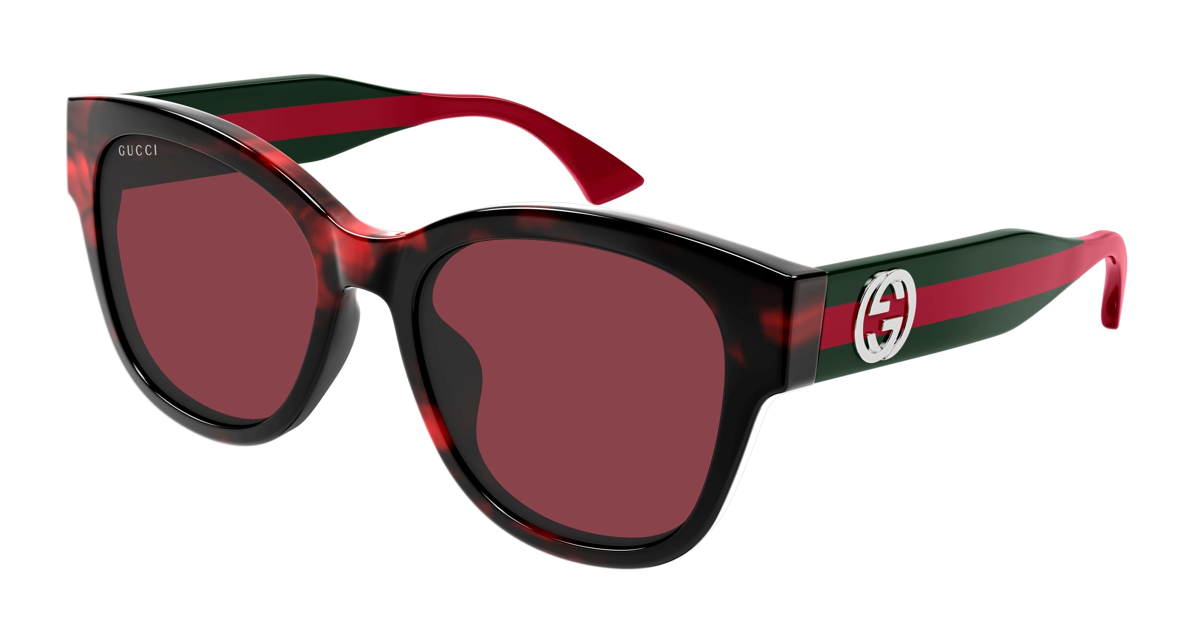 Gucci Donna Gucci GG1866SK 003 Occhiali da sole Acetato Havana Rosso Farfalla Gucci Donna Gucci GG1866SK 003 Occhiali da sole Acetato Havana Rosso Farfalla