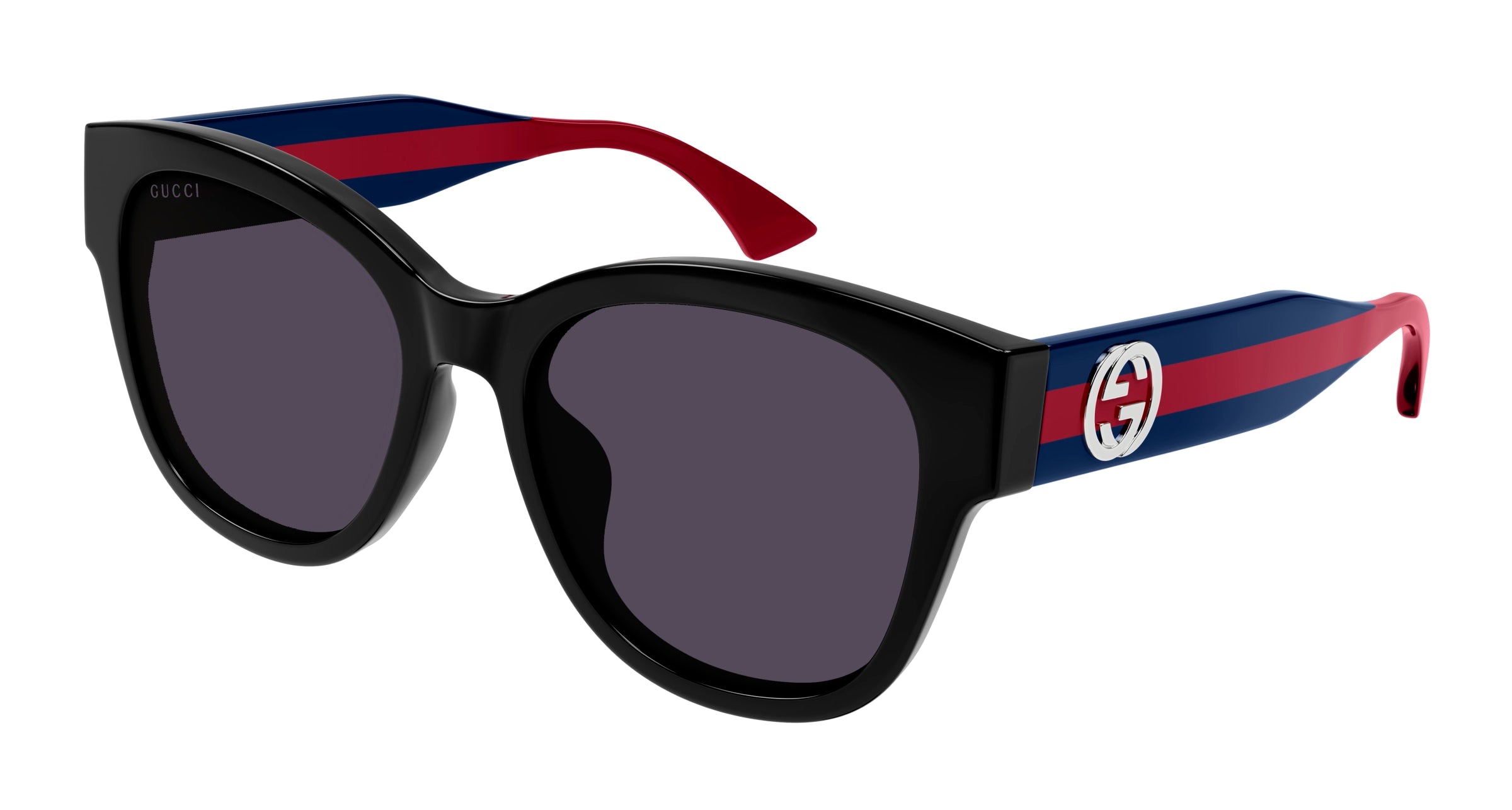 Gucci Donna Gucci GG1866SK 004 Occhiali da sole Acetato Nero Viola Farfalla