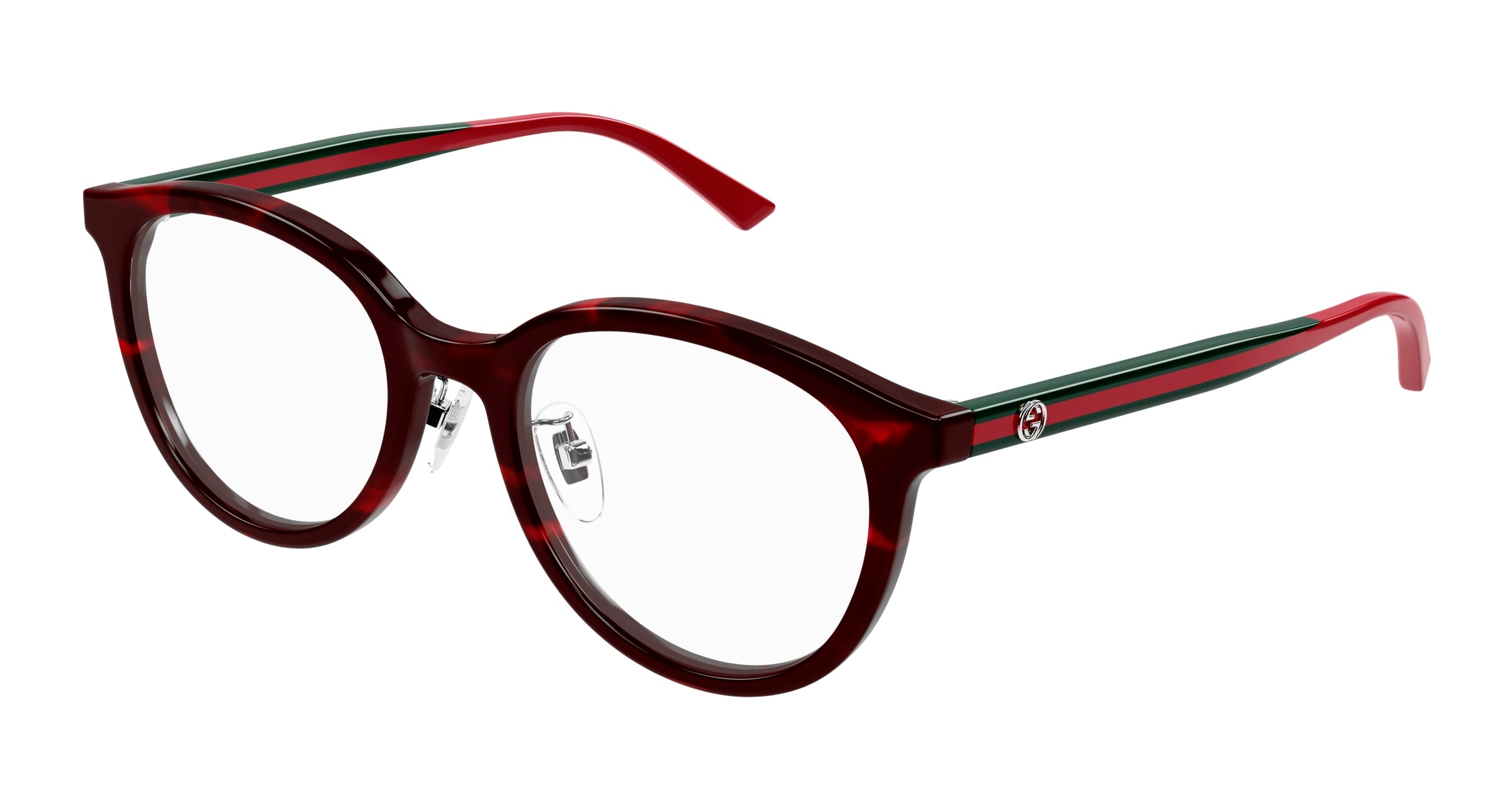 Gucci Donna Gucci GG1867OK 003 Montature da vista Acetato Havana Trasparente Rotonda Gucci Donna Gucci GG1867OK 003 Montature da vista Acetato Havana Trasparente Rotonda