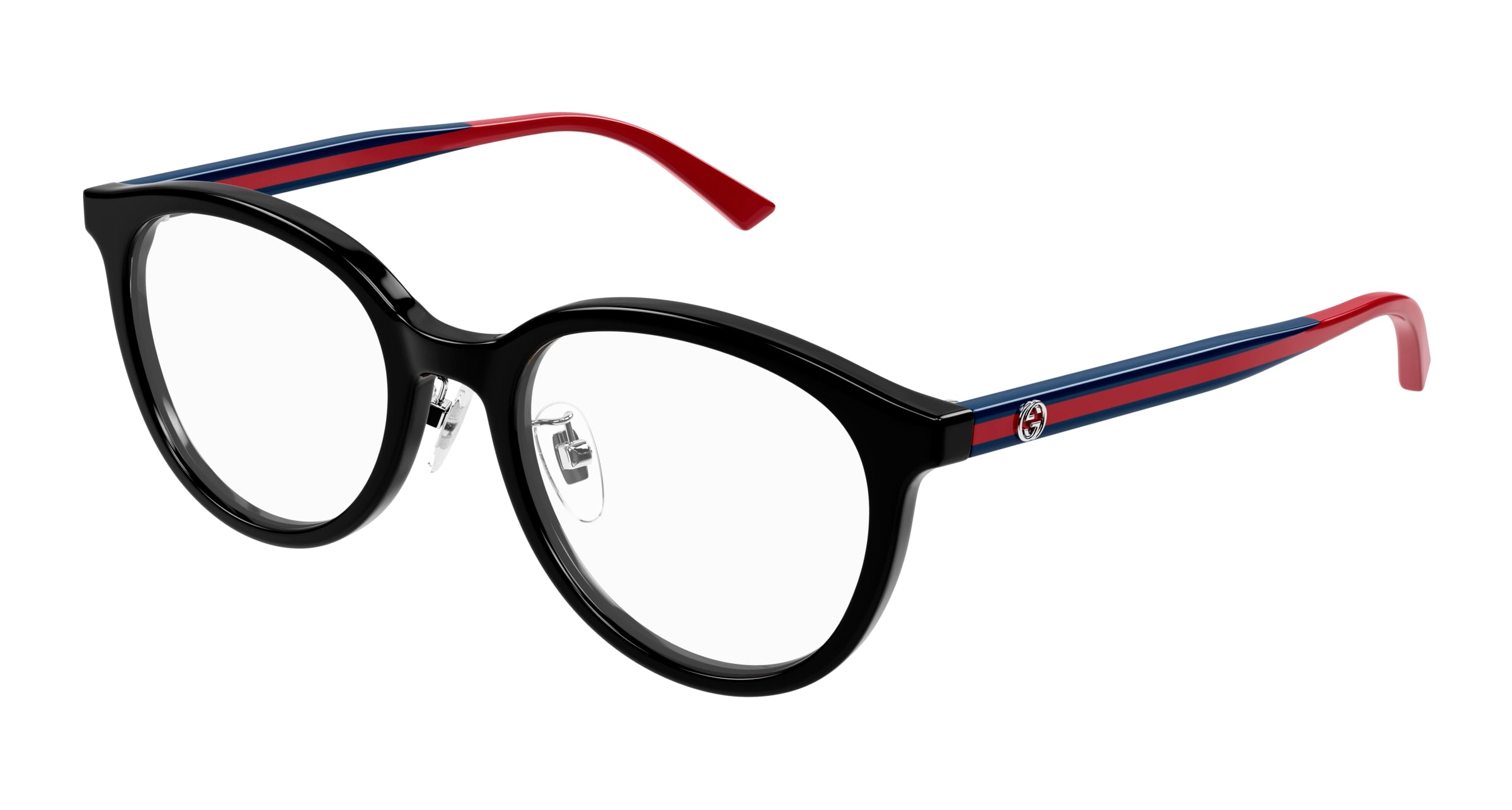 Gucci Donna Gucci GG1867OK 004 Montature da vista Acetato Nero Trasparente Rotonda Gucci Donna Gucci GG1867OK 004 Montature da vista Acetato Nero Trasparente Rotonda