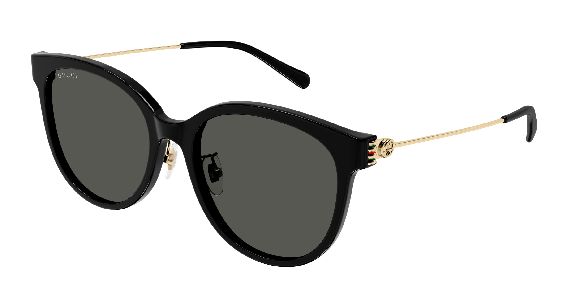 Gucci Donna Gucci GG1883SK 001 Occhiali da sole Acetato Nero Grigio Rotonda
