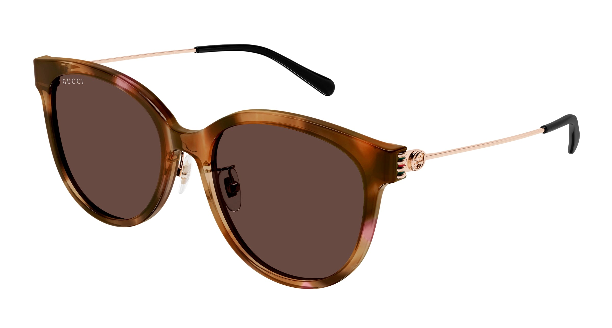 Gucci Donna Gucci GG1883SK 004 Occhiali da sole Acetato Havana Marrone Rotonda