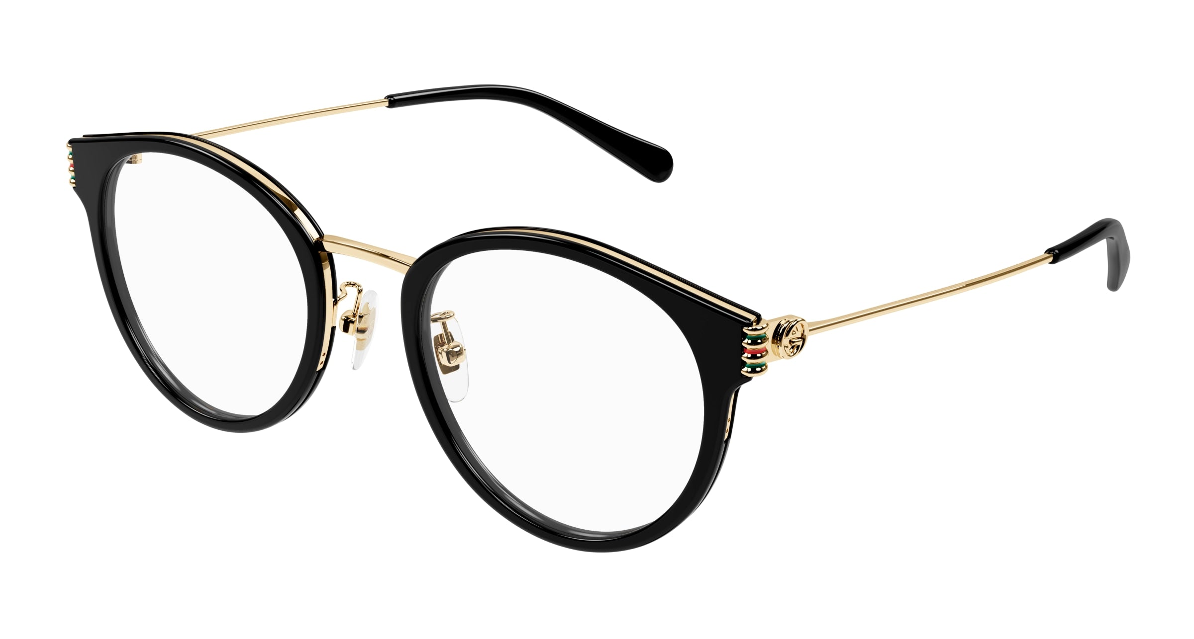 Gucci Donna Gucci GG1885OA 001 Montature da vista Acetato Nero Trasparente Rotonda Gucci Donna Gucci GG1885OA 001 Montature da vista Acetato Nero Trasparente Rotonda