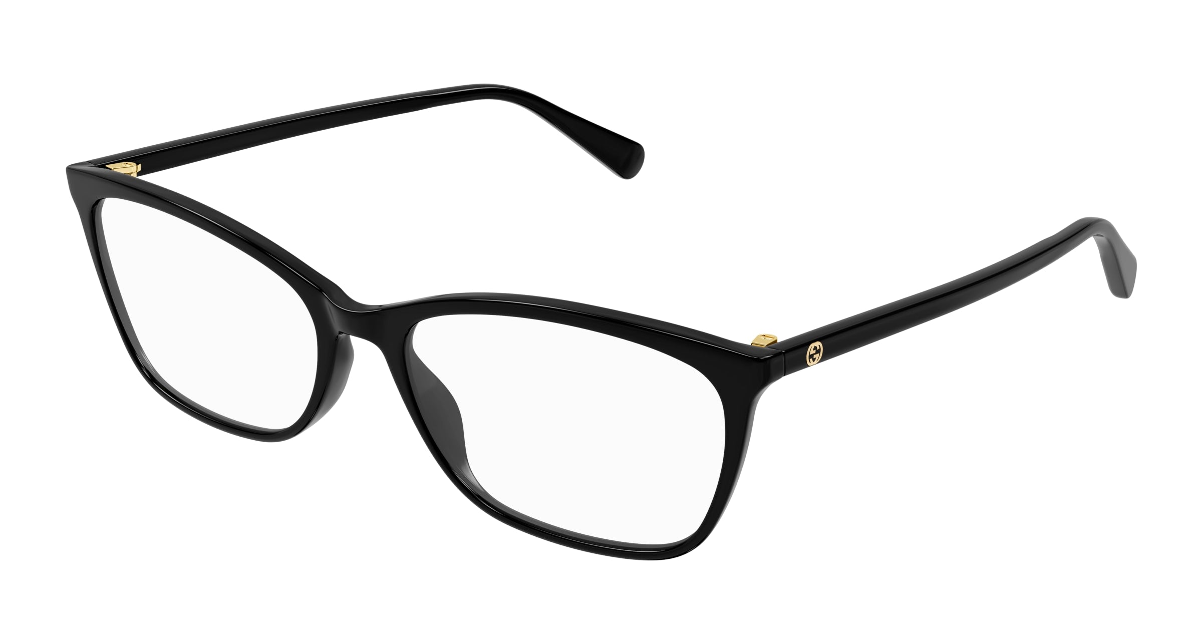 Gucci Donna Gucci GG1930O 001 Montature da vista Acetato Nero Trasparente Squadrata