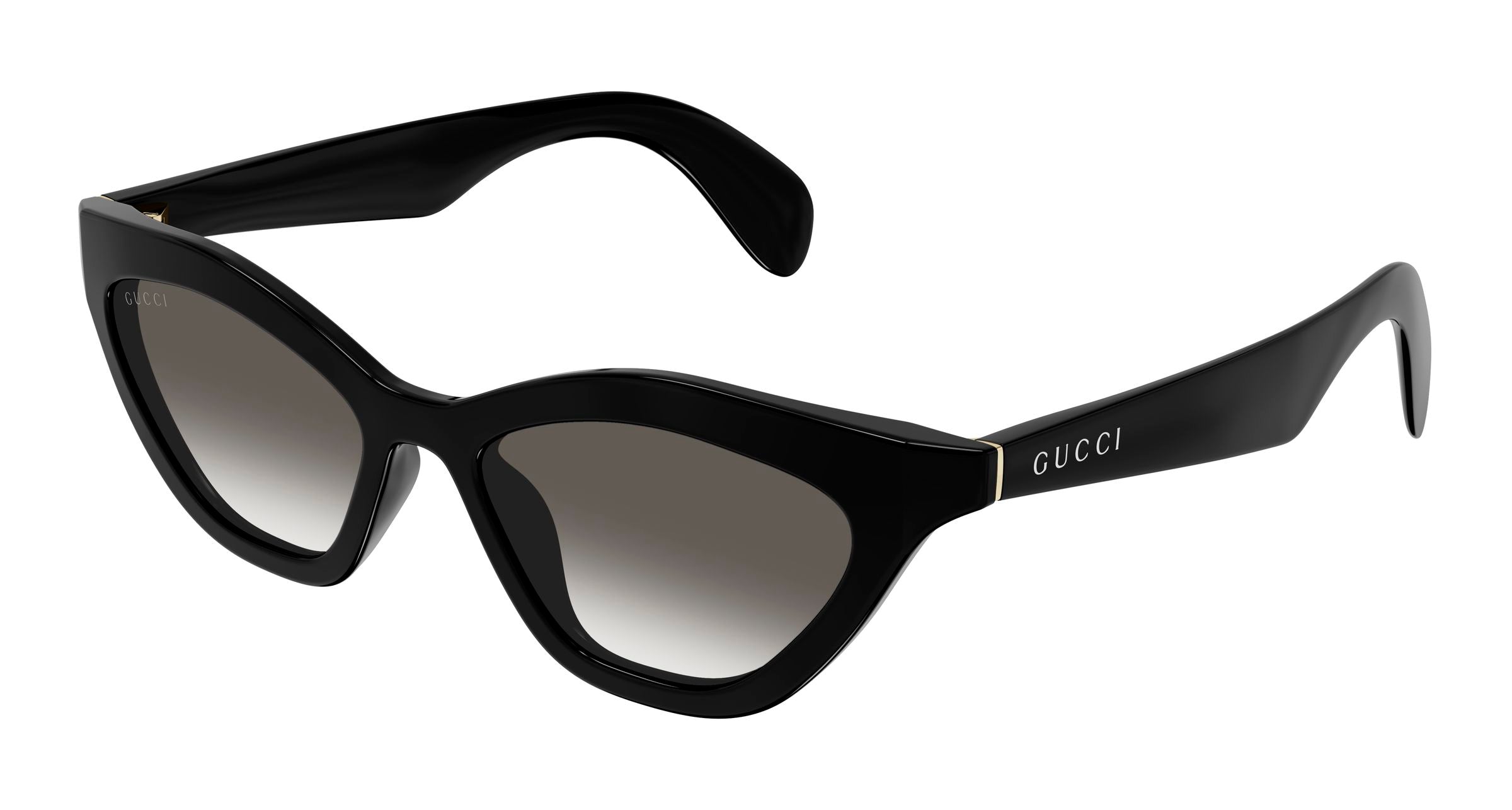 Gucci Donna Gucci GG1931S 001 Occhiali da sole Iniettato Nero Fumo Cat Eye