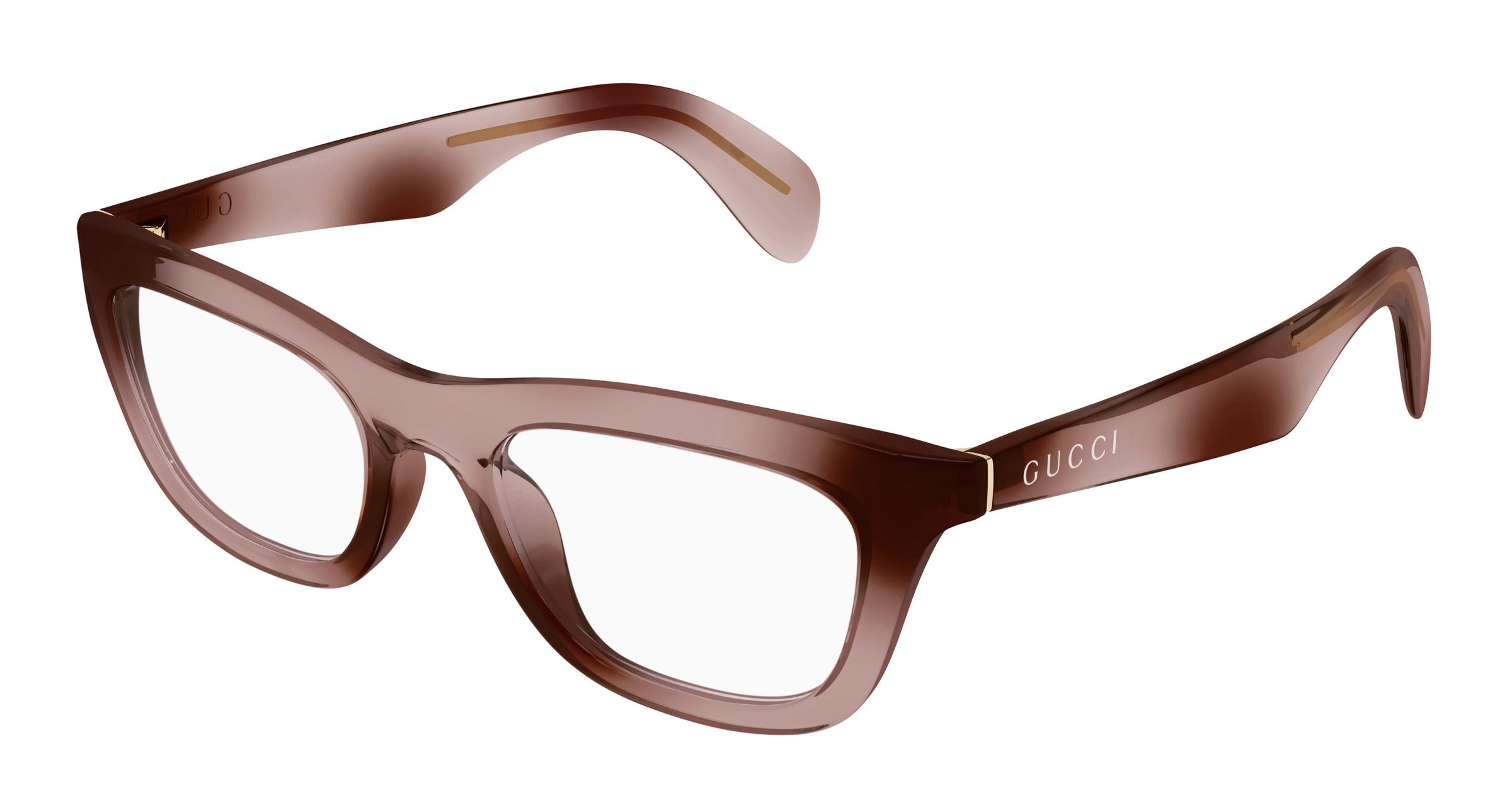 Gucci Donna Gucci GG1932O 002 Montature da vista Iniettato Havana Trasparente Cat Eye Gucci Donna Gucci GG1932O 002 Montature da vista Iniettato Havana Trasparente Cat Eye