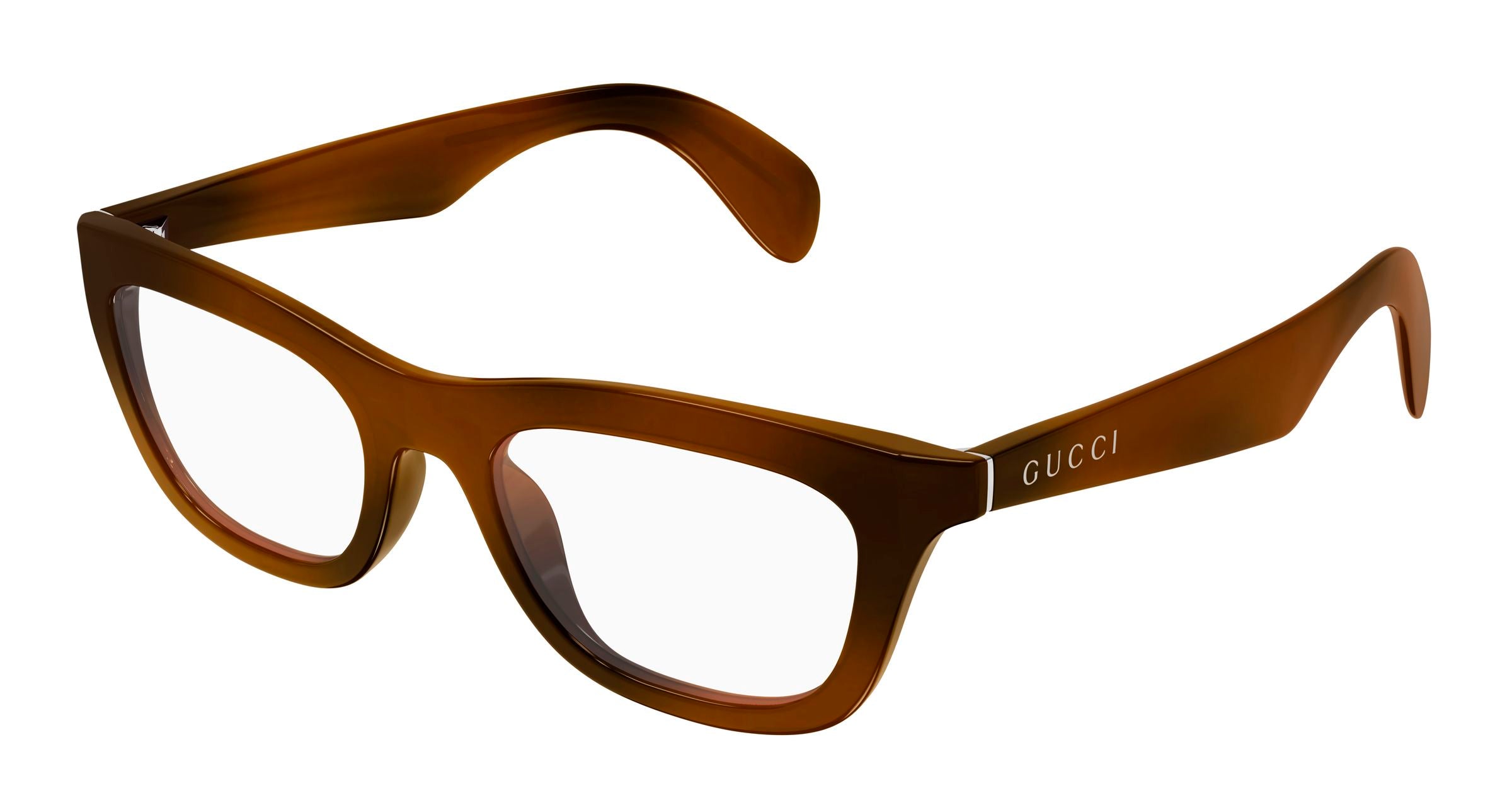 Gucci Donna Gucci GG1932O 003 Montature da vista Iniettato Havana Trasparente Cat Eye Gucci Donna Gucci GG1932O 003 Montature da vista Iniettato Havana Trasparente Cat Eye