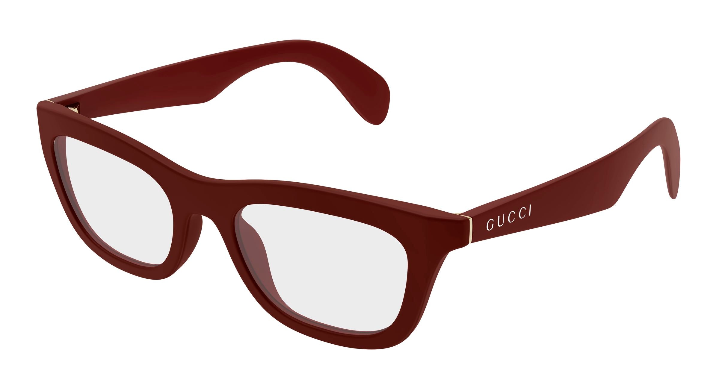 Gucci Donna Gucci GG1932O 004 Montature da vista Iniettato Bordeaux Trasparente Cat Eye