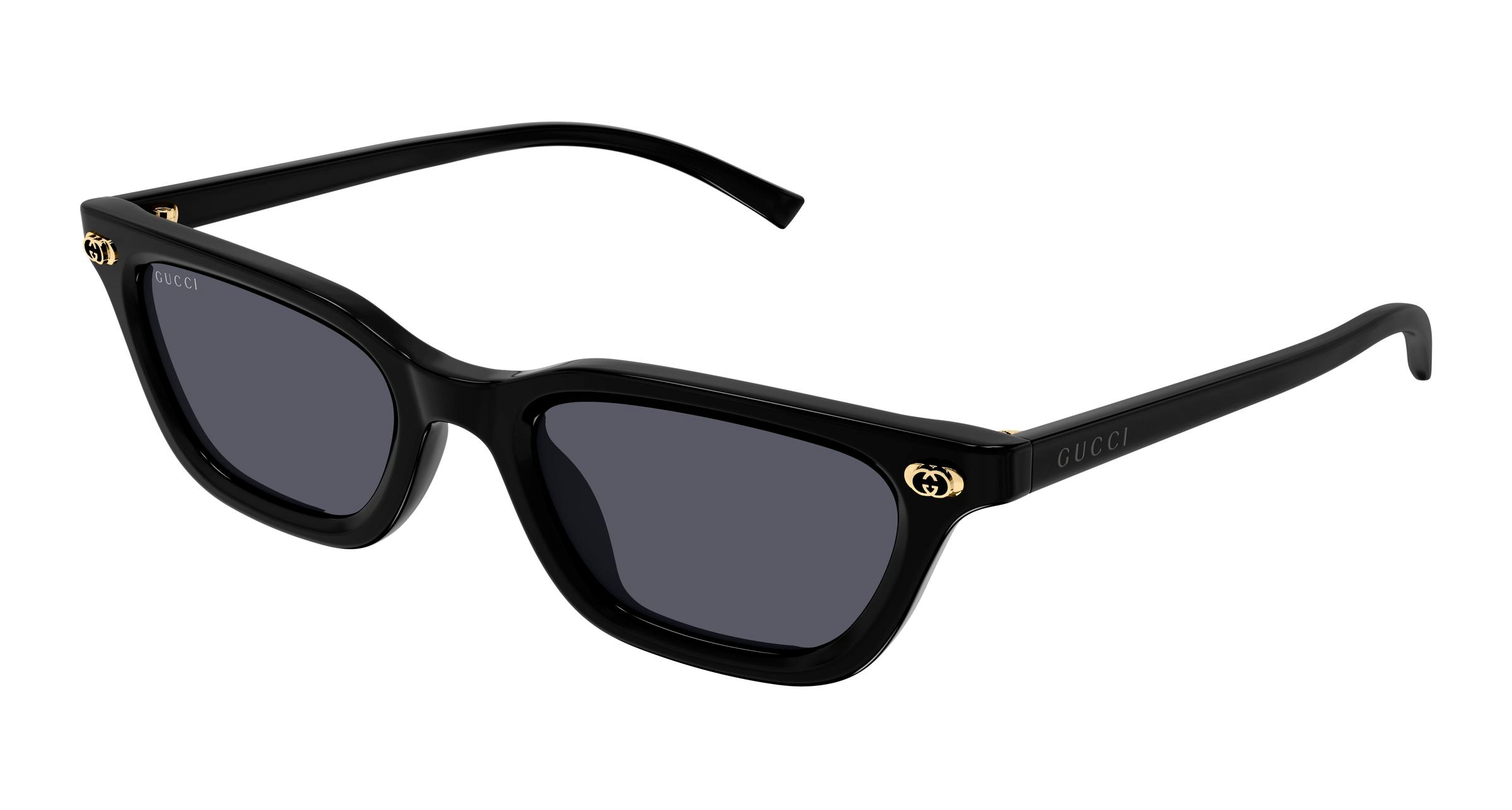 Gucci Donna Gucci GG1944S 001 Occhiali da sole Acetato Nero Grigio Cat Eye