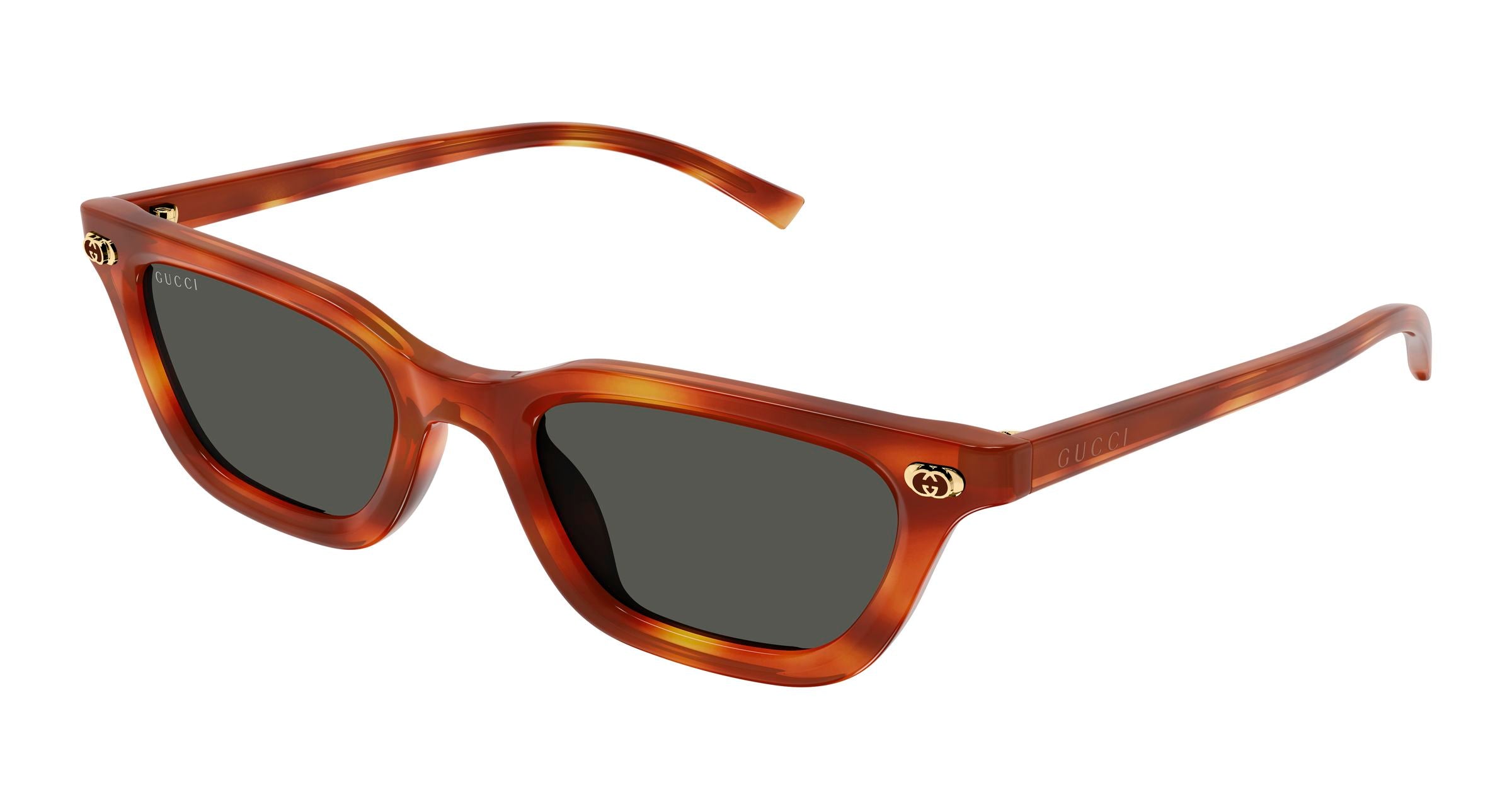 Gucci Donna Gucci GG1944S 002 Occhiali da sole Acetato Havana Grigio Cat Eye Gucci Donna Gucci GG1944S 002 Occhiali da sole Acetato Havana Grigio Cat Eye