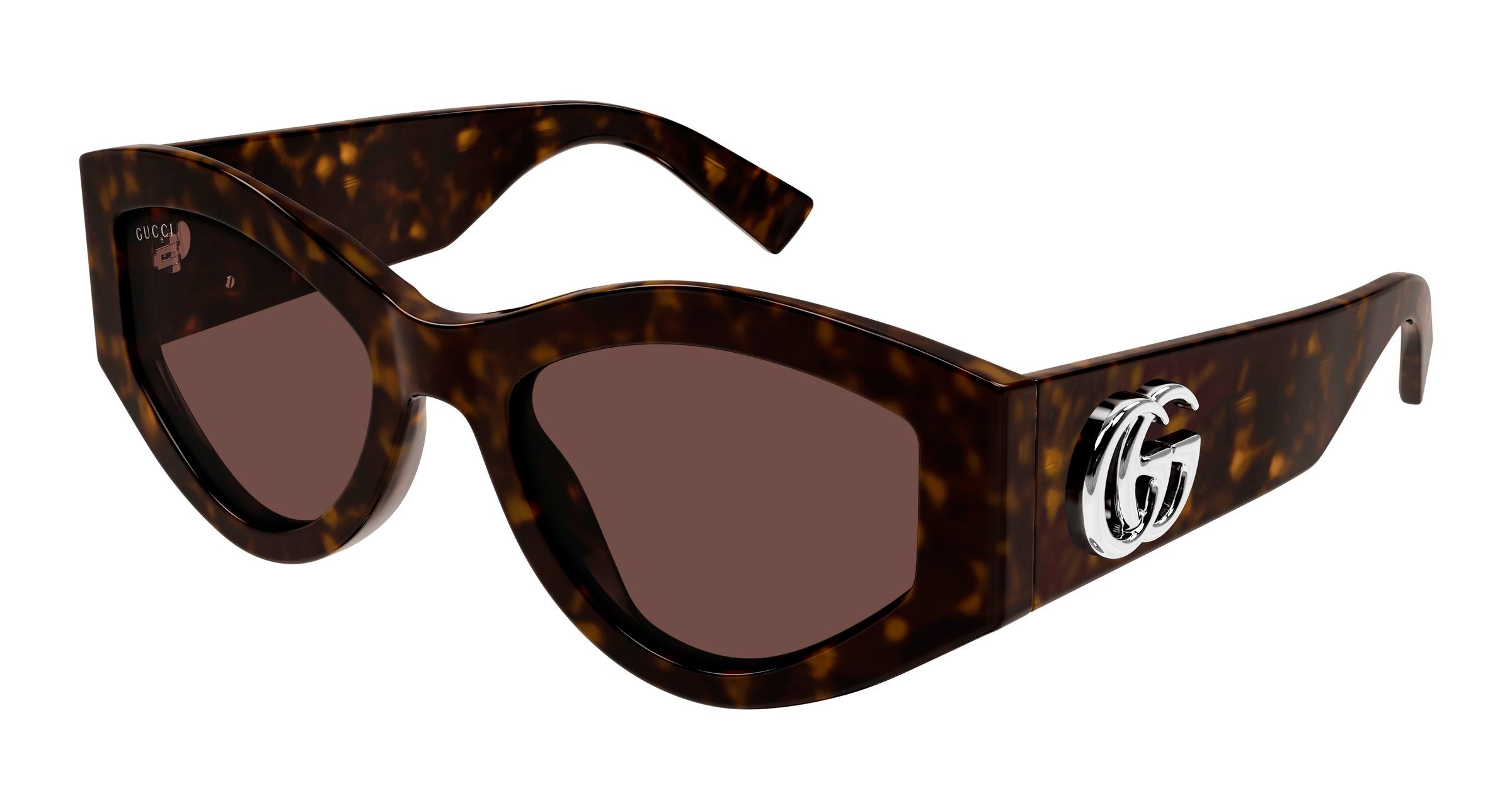 Gucci Donna Gucci GG1951S 002 Occhiali da sole Acetato Havana Marrone Geometrica Gucci Donna Gucci GG1951S 002 Occhiali da sole Acetato Havana Marrone Geometrica