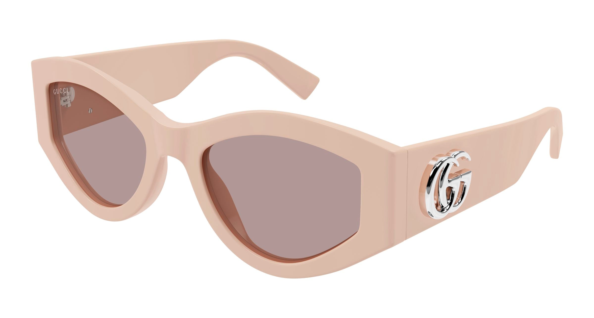 Gucci Donna Gucci GG1951S 005 Occhiali da sole Acetato Rosa Marrone Geometrica Gucci Donna Gucci GG1951S 005 Occhiali da sole Acetato Rosa Marrone Geometrica