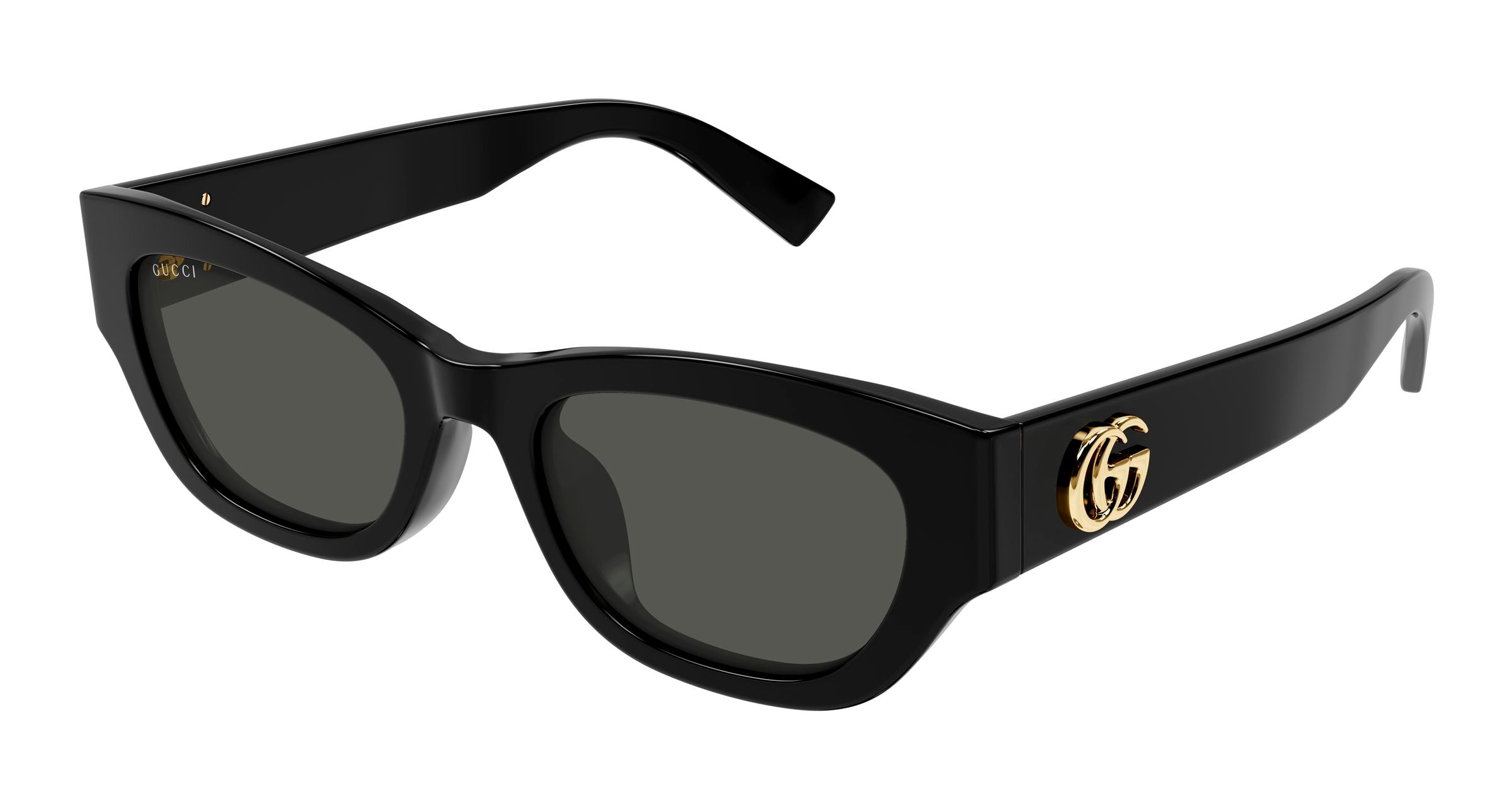 Gucci Donna Gucci GG1954SA 001 Occhiali da sole Acetato Nero Grigio Cat Eye