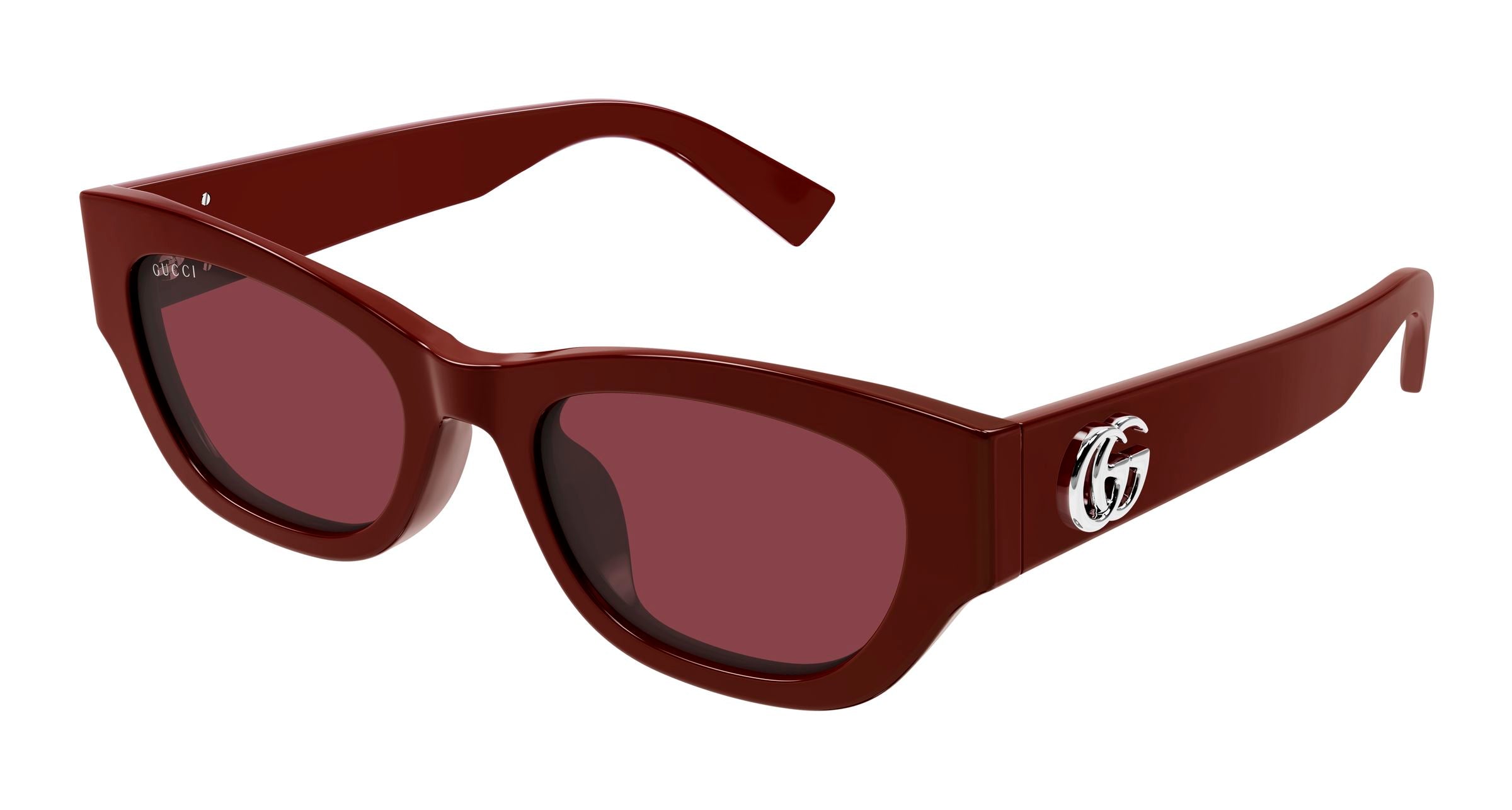 Gucci Donna Gucci GG1954SA 003 Occhiali da sole Acetato Bordeaux Rosso Cat Eye