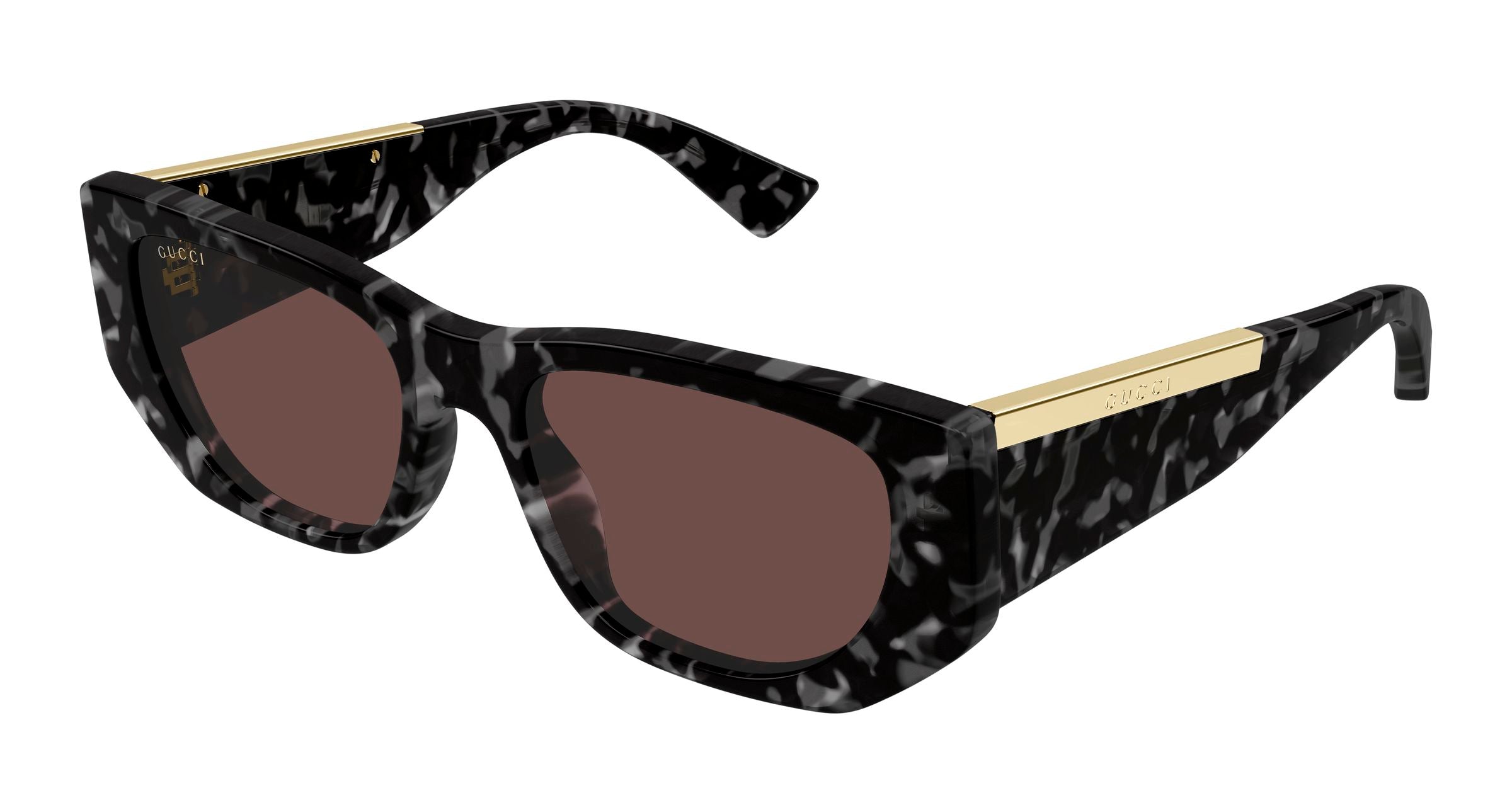 Gucci Donna Gucci GG1959S 002 Occhiali da sole Acetato Havana Marrone Cat Eye Gucci Donna Gucci GG1959S 002 Occhiali da sole Acetato Havana Marrone Cat Eye