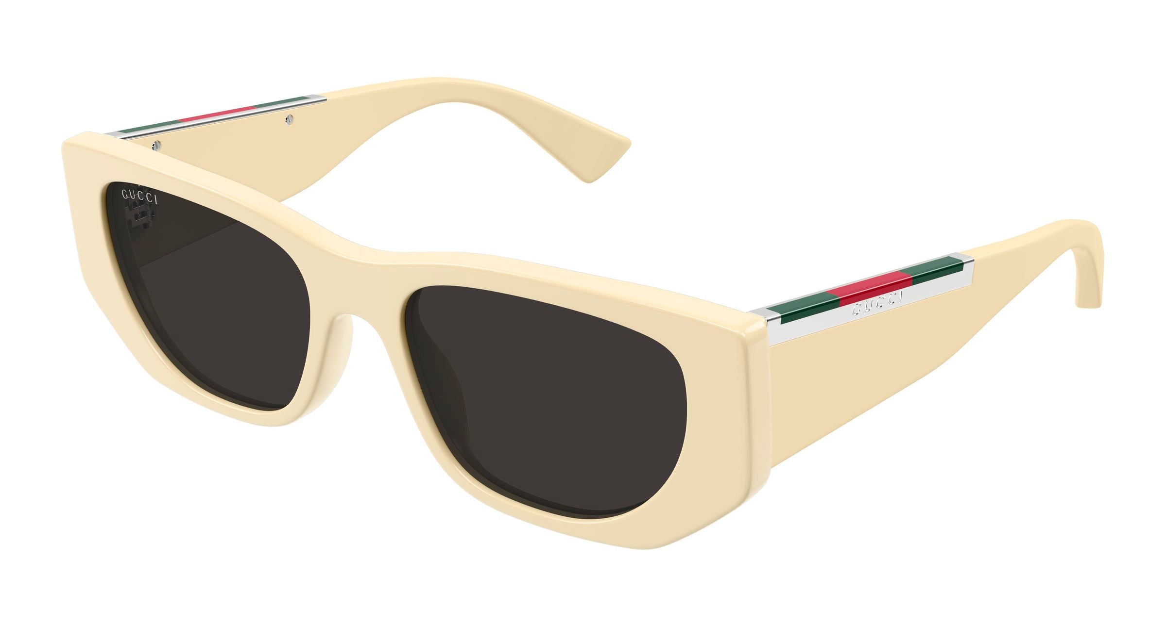 Gucci Donna Gucci GG1959S 004 Occhiali da sole Acetato Avorio Grigio Cat Eye Gucci Donna Gucci GG1959S 004 Occhiali da sole Acetato Avorio Grigio Cat Eye