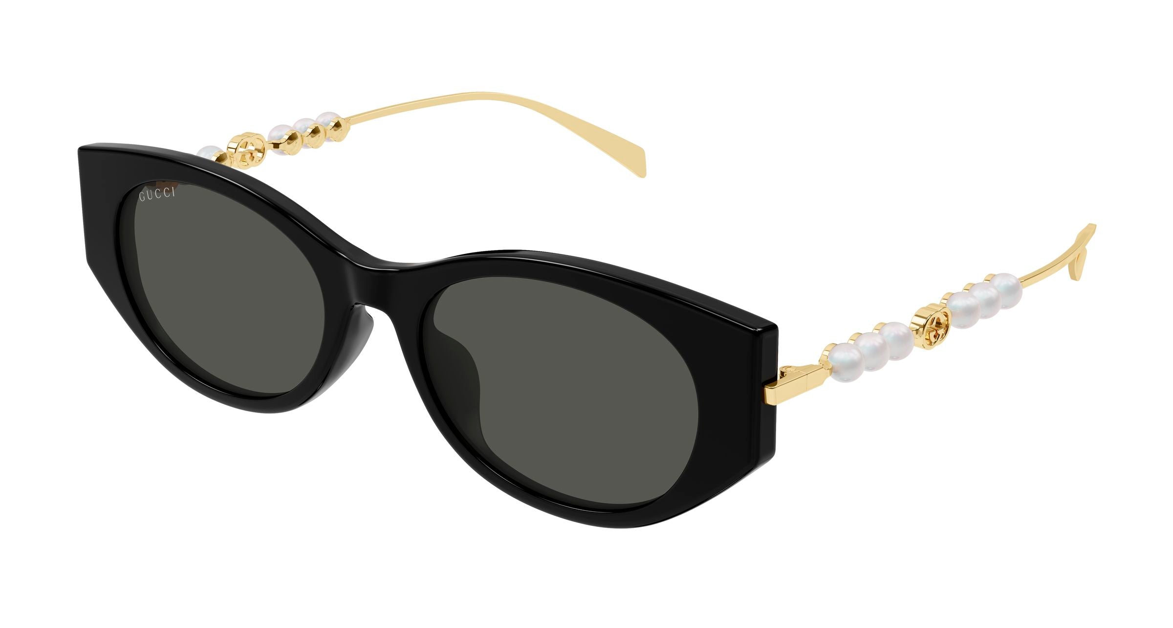 Gucci Donna Gucci GG1970SA 001 Occhiali da sole Acetato Nero Grigio Cat Eye