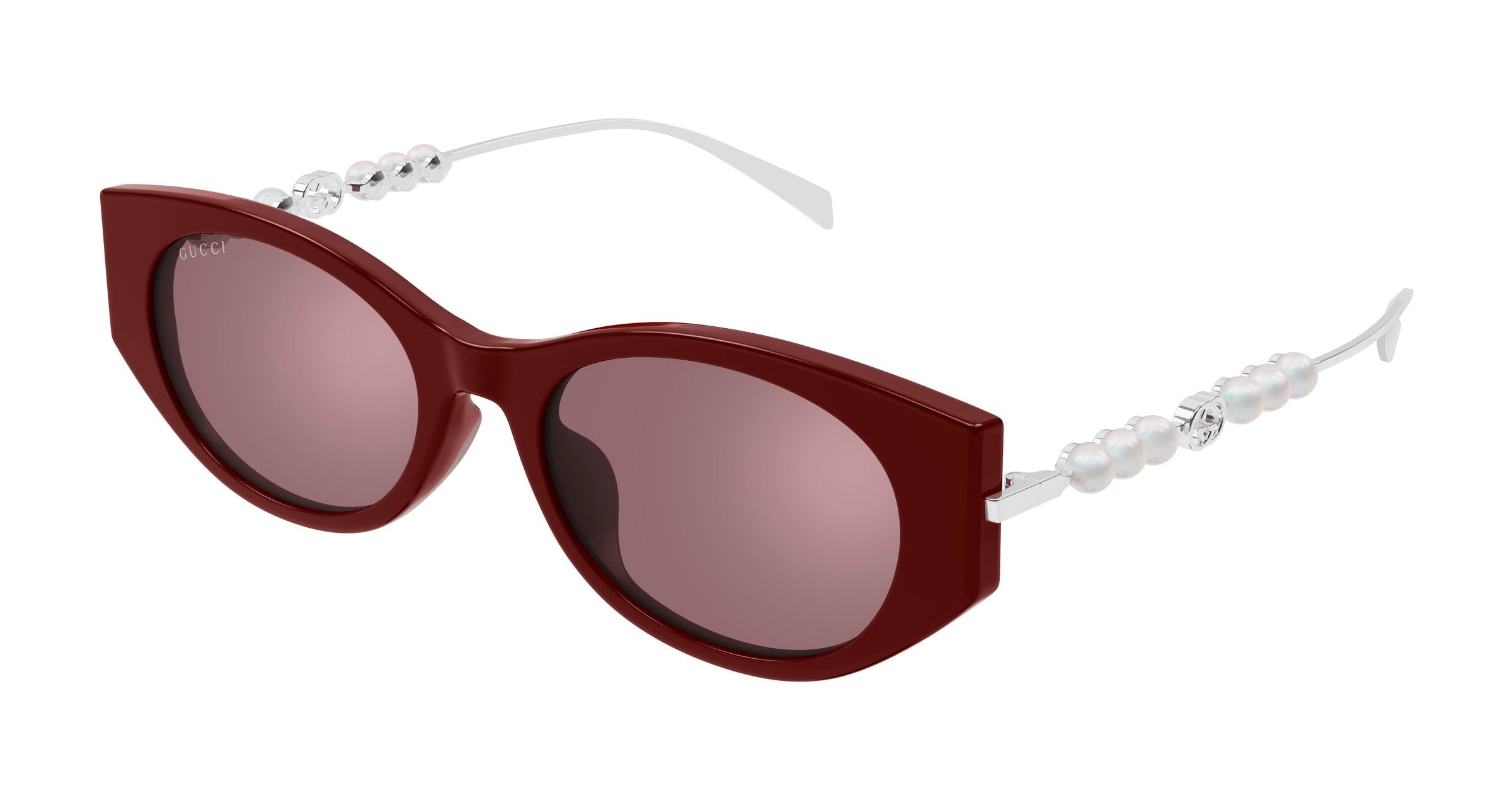 Gucci Donna Gucci GG1970SA 004 Occhiali da sole Acetato Bordeaux Rosso Cat Eye