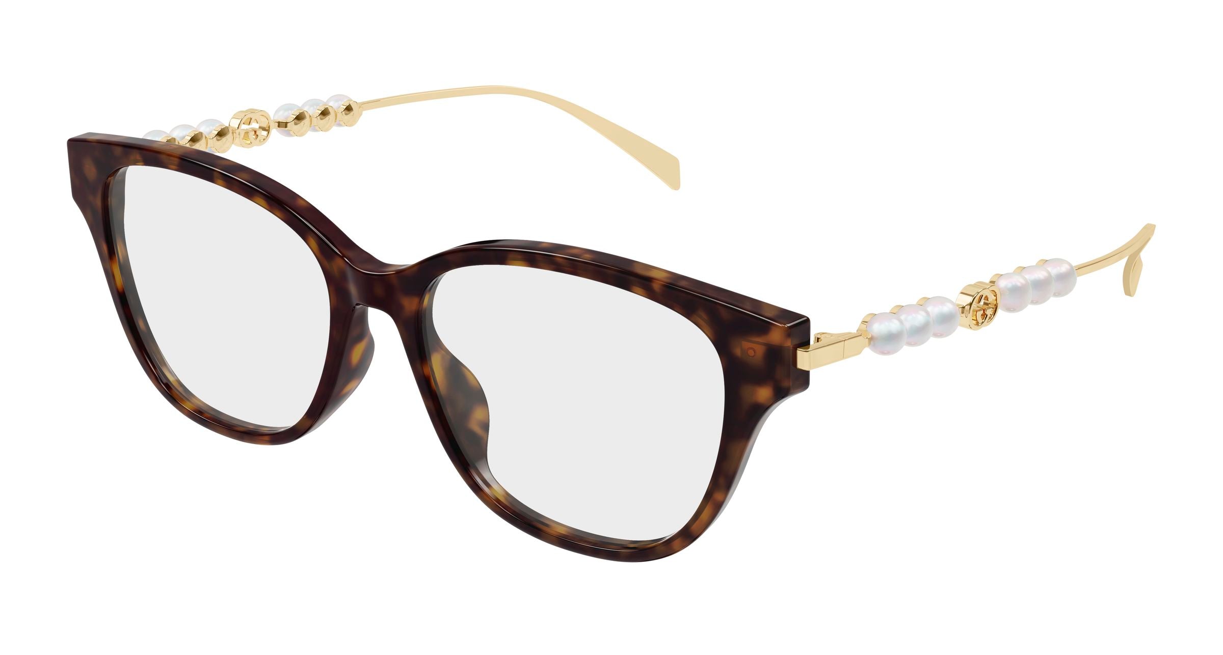 Gucci Donna Gucci GG1972OA 003 Montature da vista Acetato Havana Trasparente Rotonda Gucci Donna Gucci GG1972OA 003 Montature da vista Acetato Havana Trasparente Rotonda
