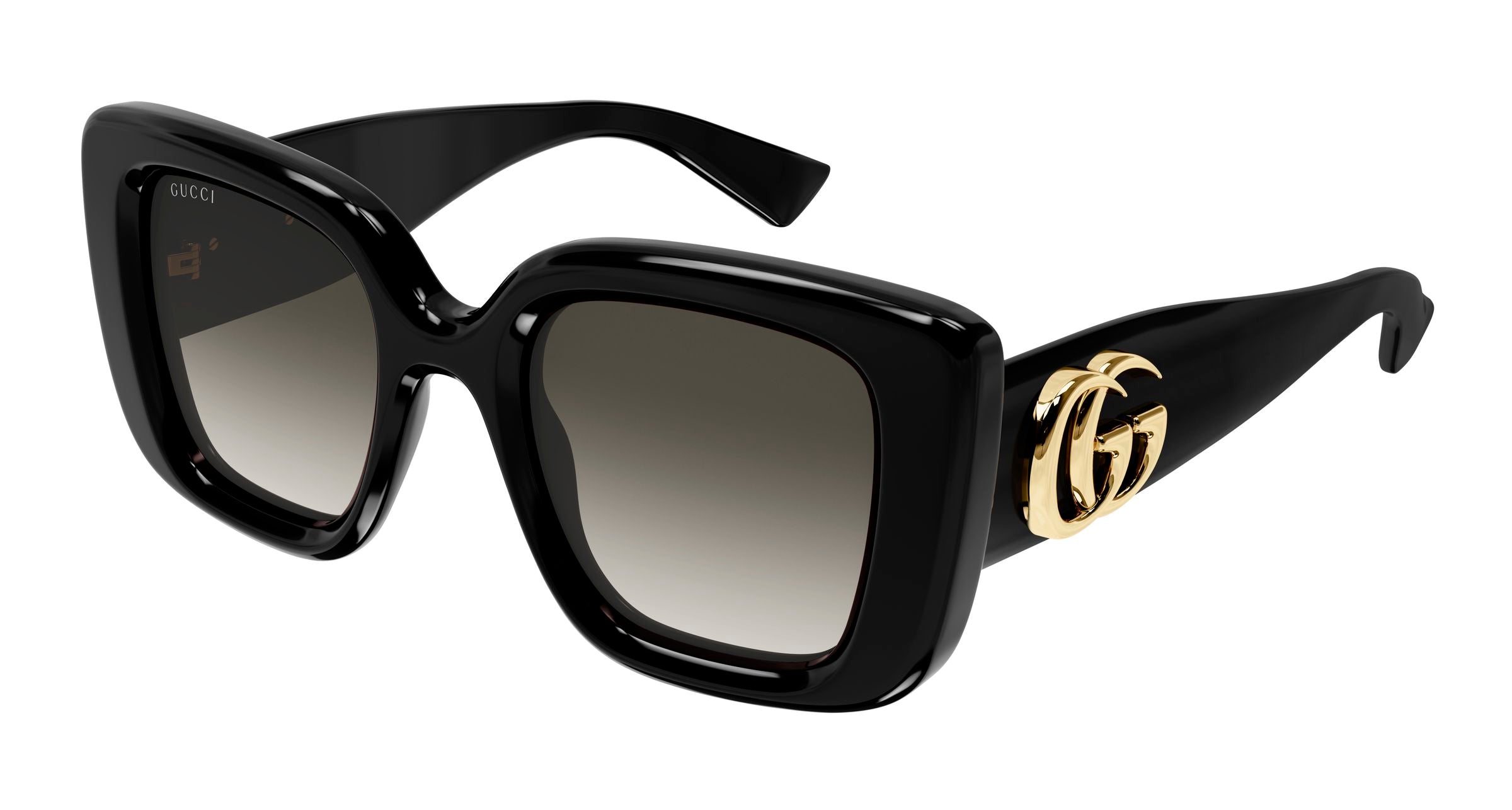 Gucci Donna Gucci GG1975S 002 Occhiali da sole Iniettato Nero Grigio Farfalla Gucci Donna Gucci GG1975S 002 Occhiali da sole Iniettato Nero Grigio Farfalla