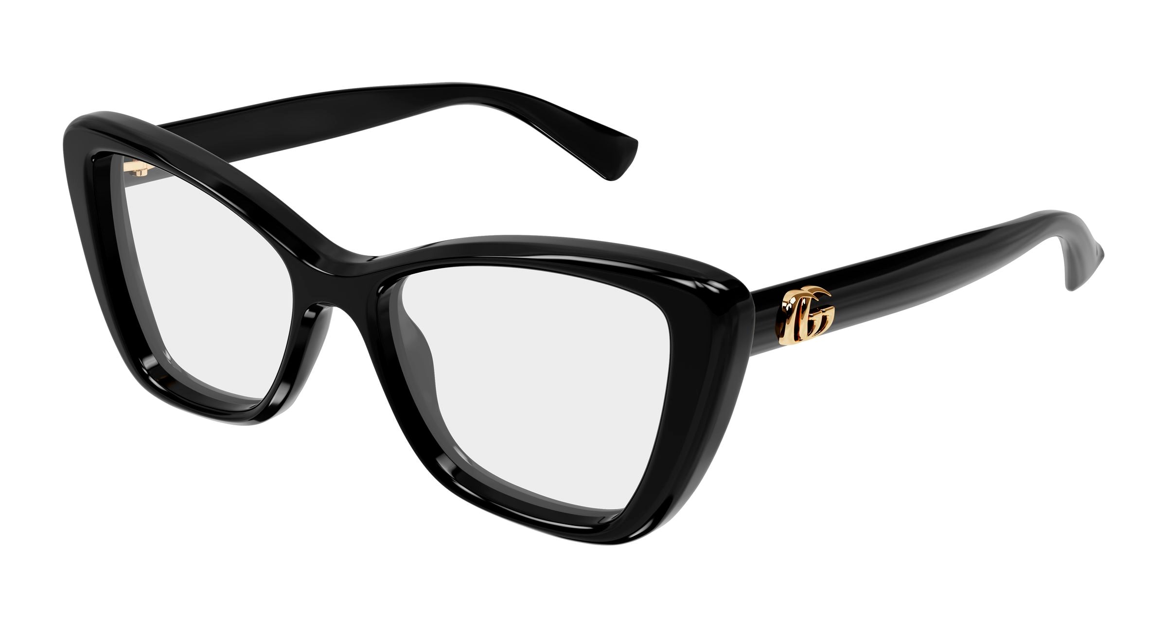 Gucci Donna Gucci GG1977O 001 Montature da vista Iniettato Nero Trasparente Cat Eye Gucci Donna Gucci GG1977O 001 Montature da vista Iniettato Nero Trasparente Cat Eye