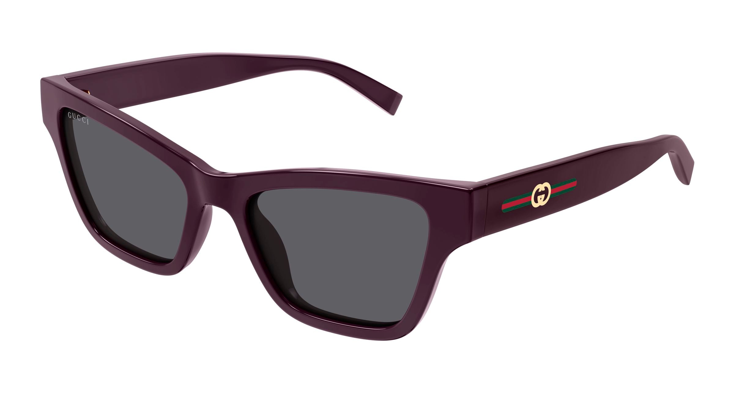 Gucci Donna Gucci GG1982S 003 Occhiali da sole Iniettato Viola Grigio Cat Eye Gucci Donna Gucci GG1982S 003 Occhiali da sole Iniettato Viola Grigio Cat Eye