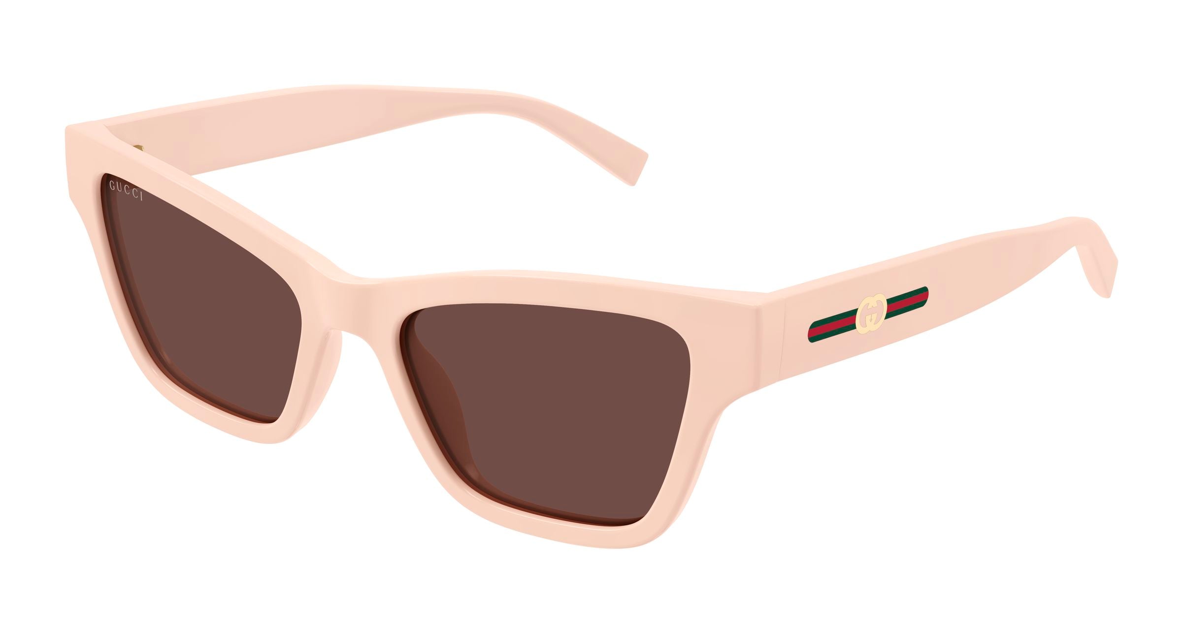 Gucci Donna Gucci GG1982S 004 Occhiali da sole Iniettato Rosa Marrone Cat Eye