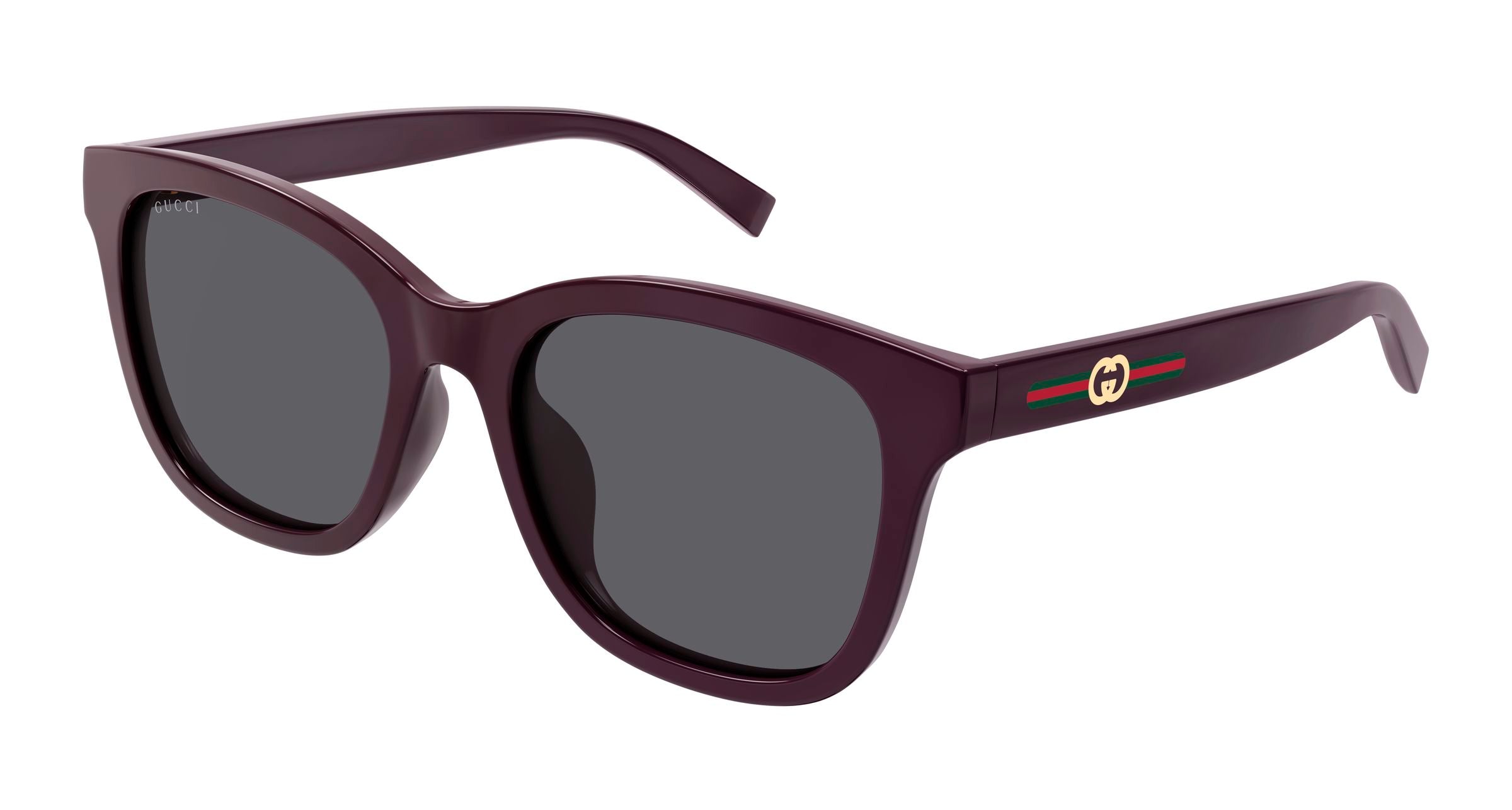 Gucci Donna Gucci GG1984SK 004 Occhiali da sole Iniettato Viola Grigio Rotonda
