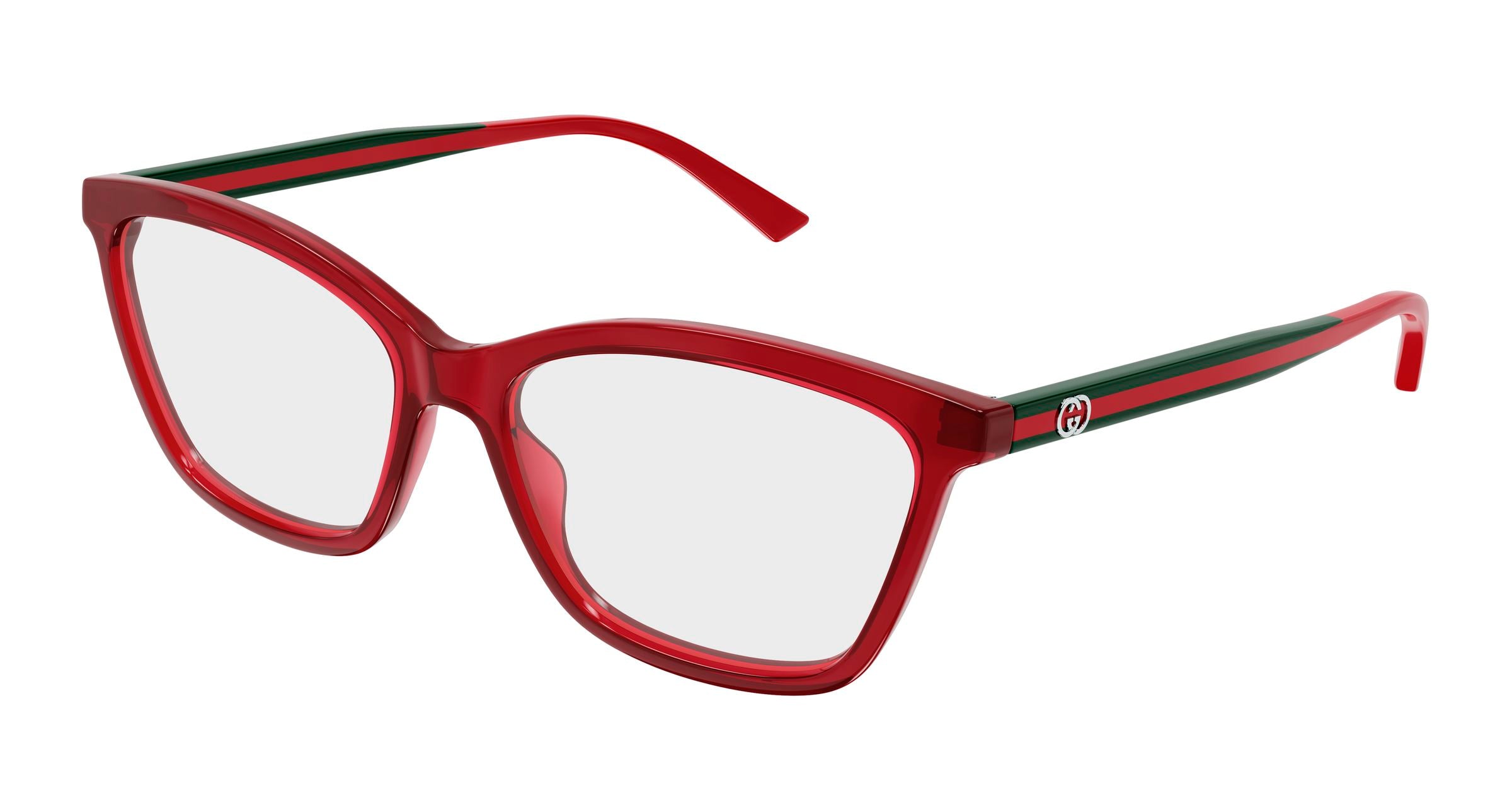 Gucci Donna Gucci GG1989O 004 Montature da vista Acetato Bordeaux Trasparente Cat Eye Gucci Donna Gucci GG1989O 004 Montature da vista Acetato Bordeaux Trasparente Cat Eye