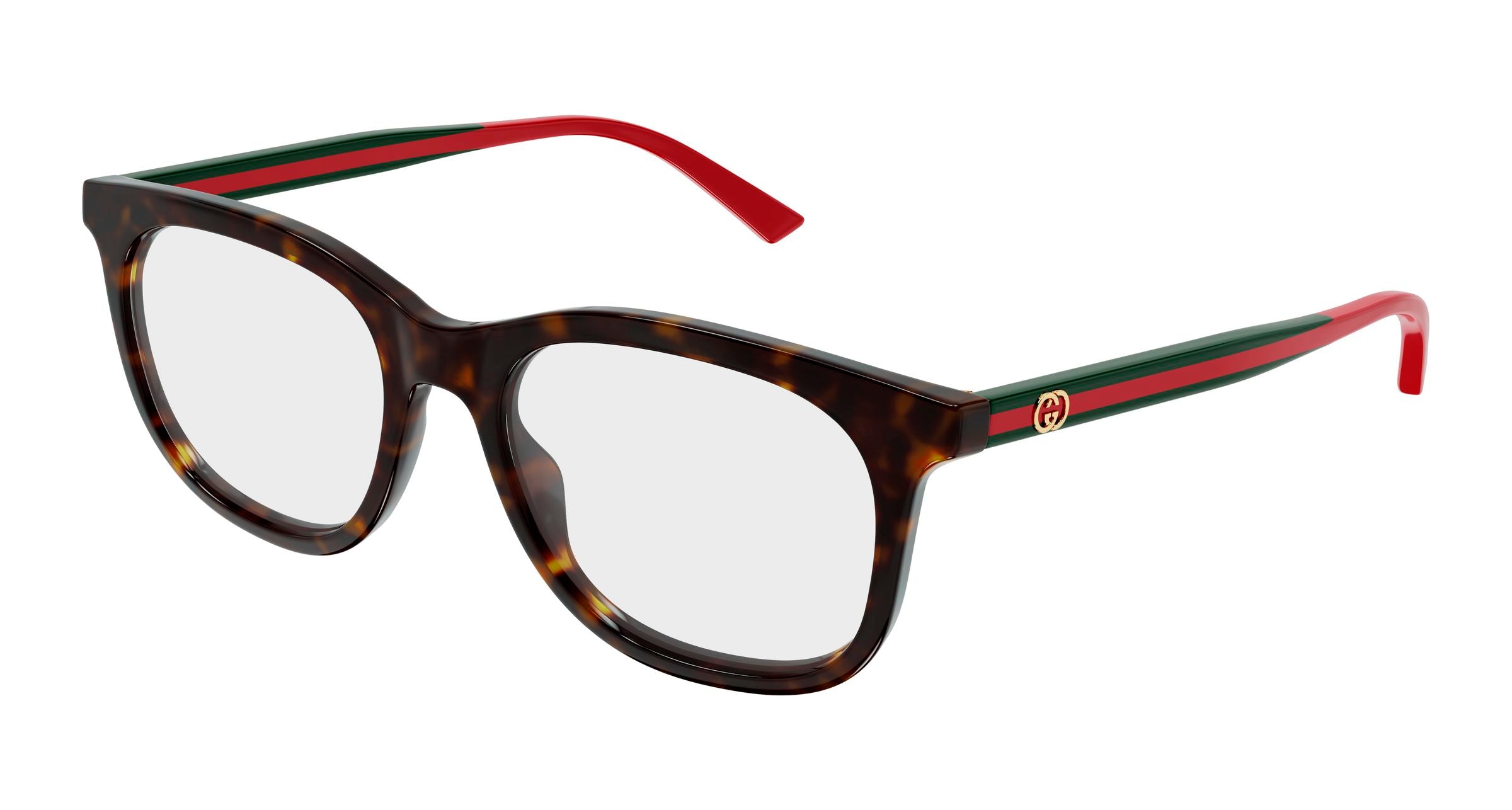 Gucci Donna Gucci GG1990O 006 Montature da vista Acetato Havana Trasparente Squadrata Gucci Donna Gucci GG1990O 006 Montature da vista Acetato Havana Trasparente Squadrata