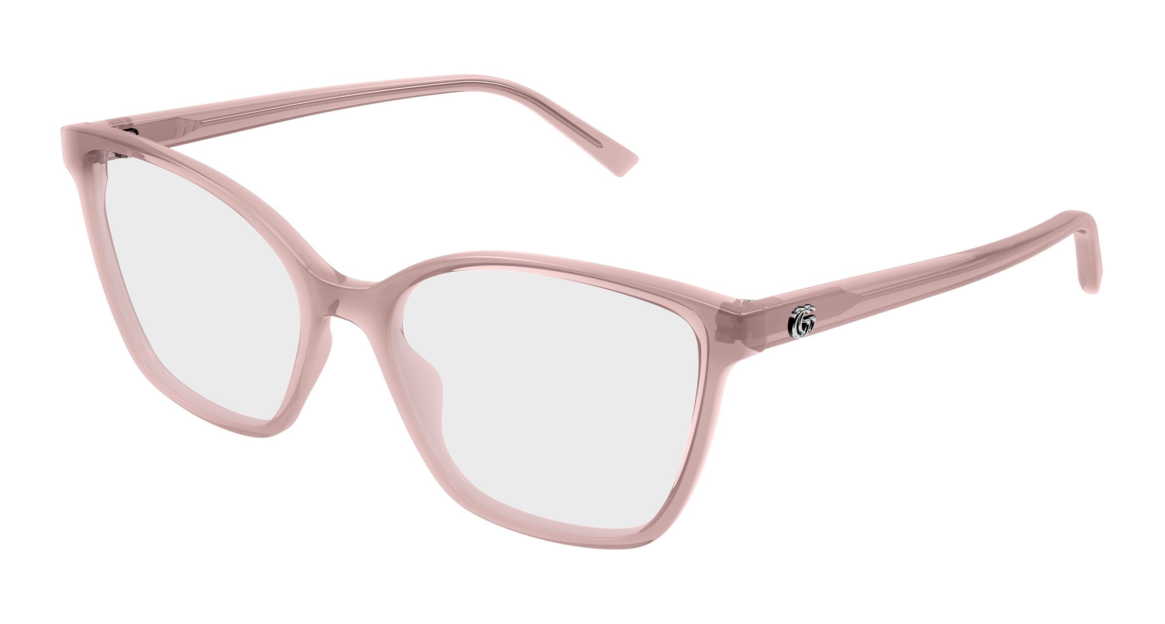 Gucci Donna Gucci GG1995O 007 Montature da vista Acetato Rosa Trasparente Cat Eye