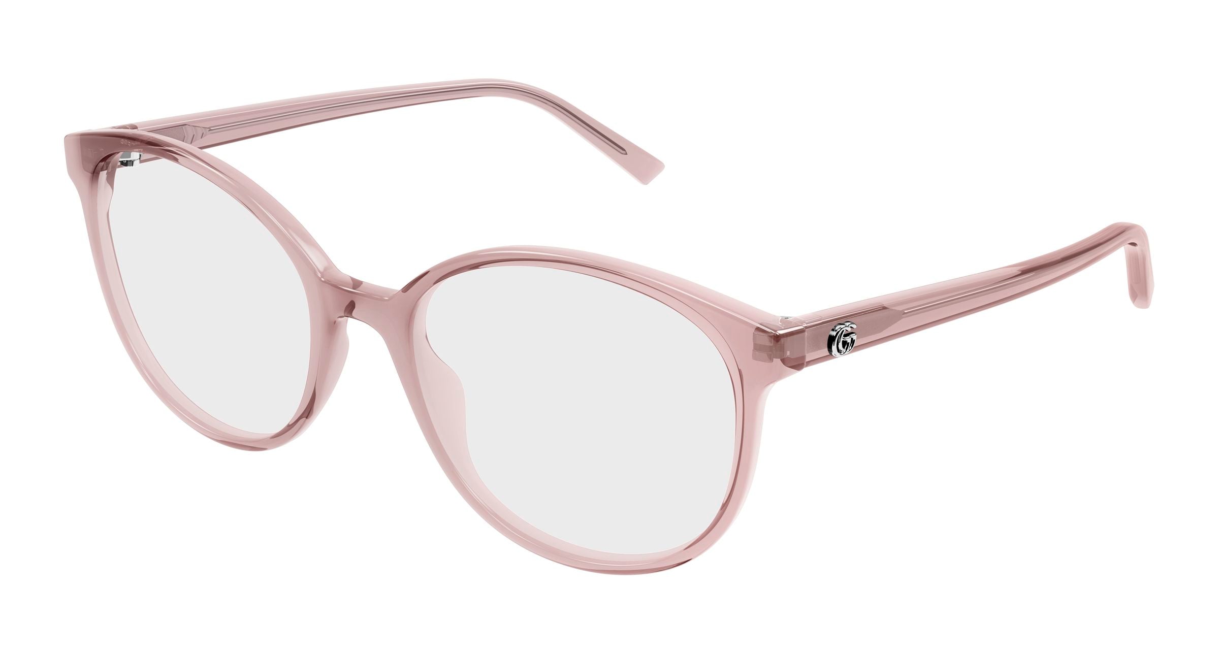 Gucci Donna Gucci GG1996O 003 Montature da vista Acetato Rosa Trasparente Rotonda Gucci Donna Gucci GG1996O 003 Montature da vista Acetato Rosa Trasparente Rotonda