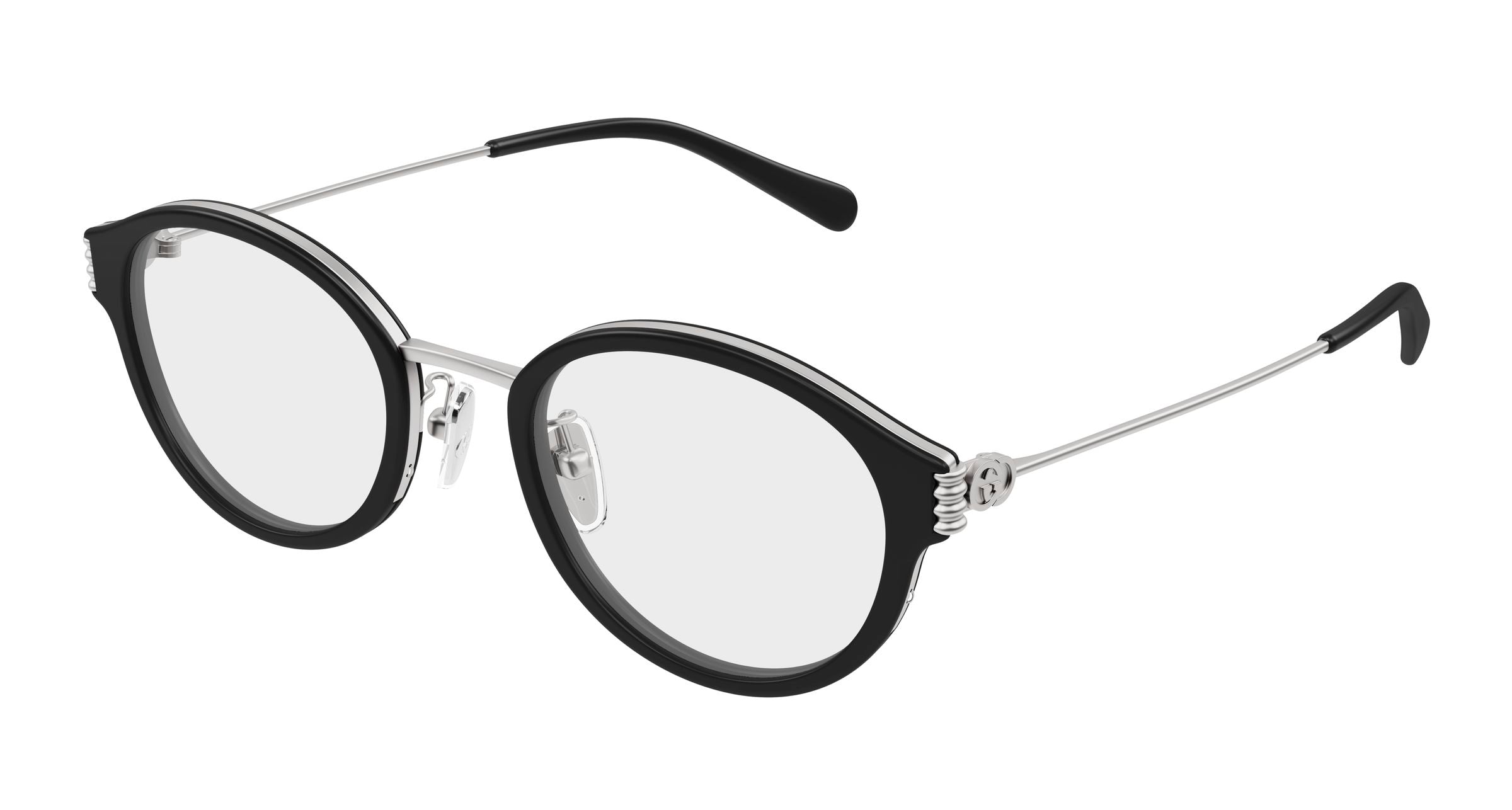 Gucci Donna Gucci GG1999OJ 004 Montature da vista Acetato Nero Trasparente Rotonda Gucci Donna Gucci GG1999OJ 004 Montature da vista Acetato Nero Trasparente Rotonda