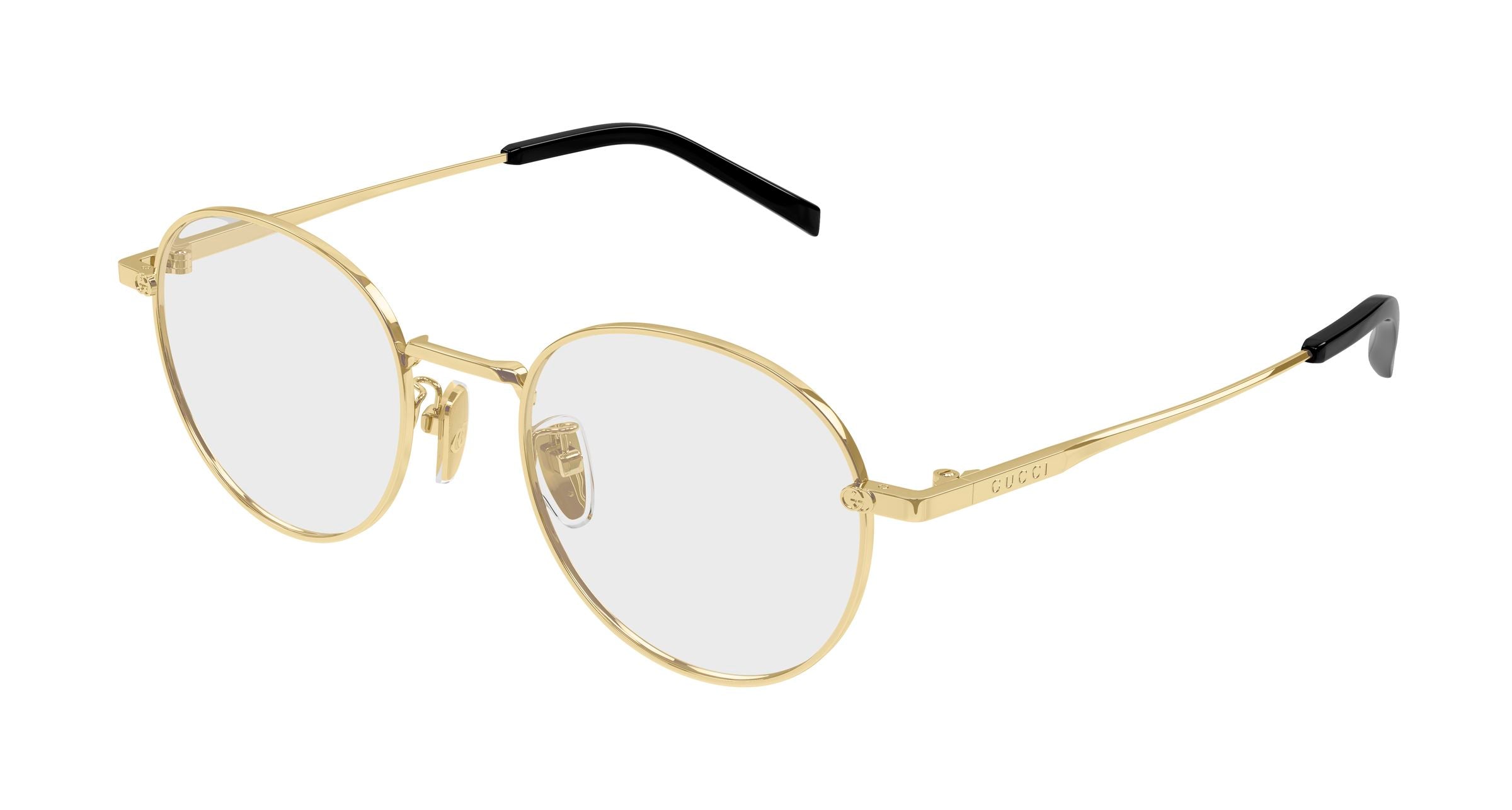 Gucci Donna Gucci GG2004OA 002 Montature da vista Metallo Oro Trasparente Rotonda Gucci Donna Gucci GG2004OA 002 Montature da vista Metallo Oro Trasparente Rotonda