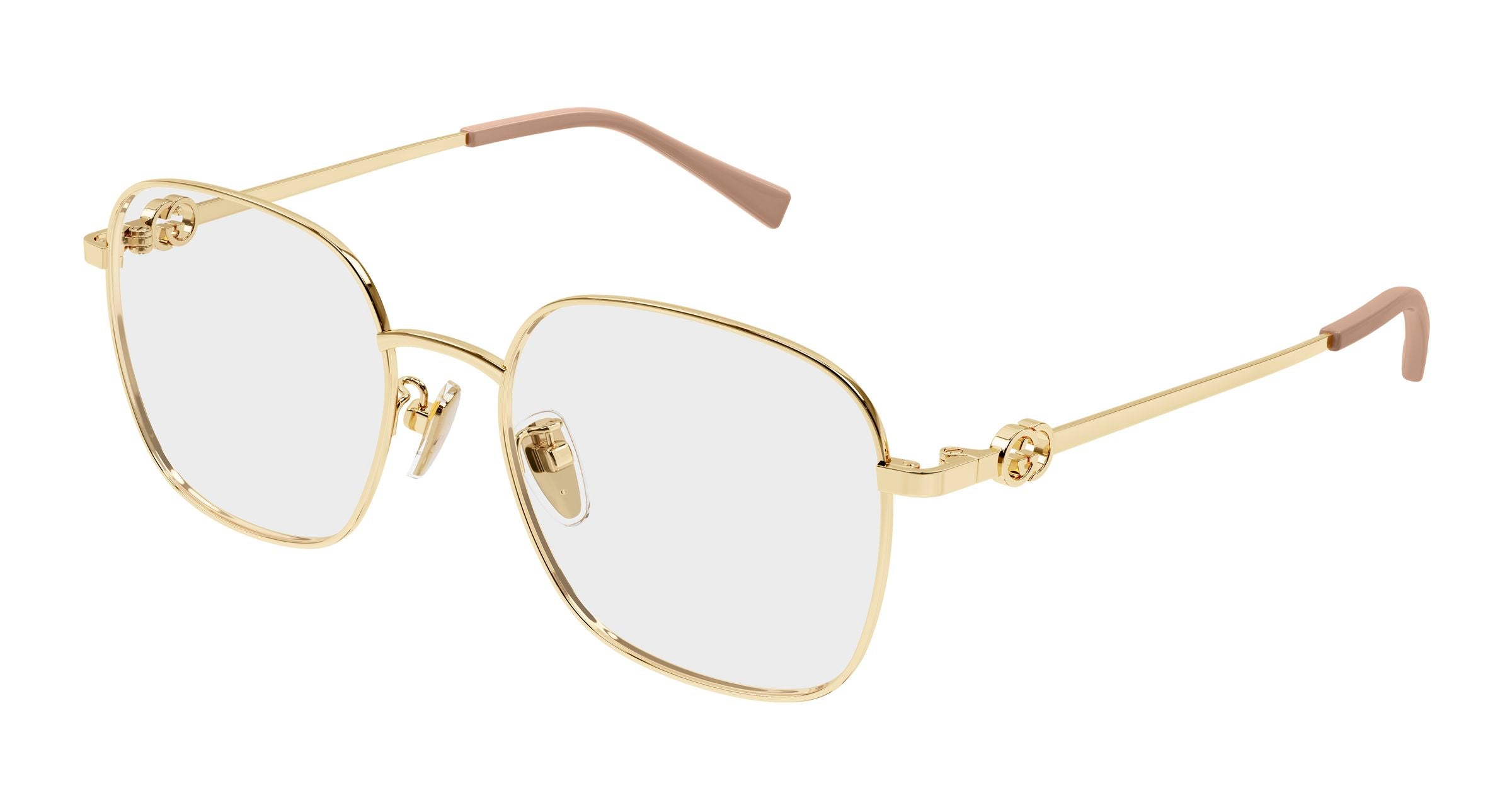 Gucci Donna Gucci GG2006OA 001 Montature da vista Metallo Oro Trasparente Rotonda Gucci Donna Gucci GG2006OA 001 Montature da vista Metallo Oro Trasparente Rotonda