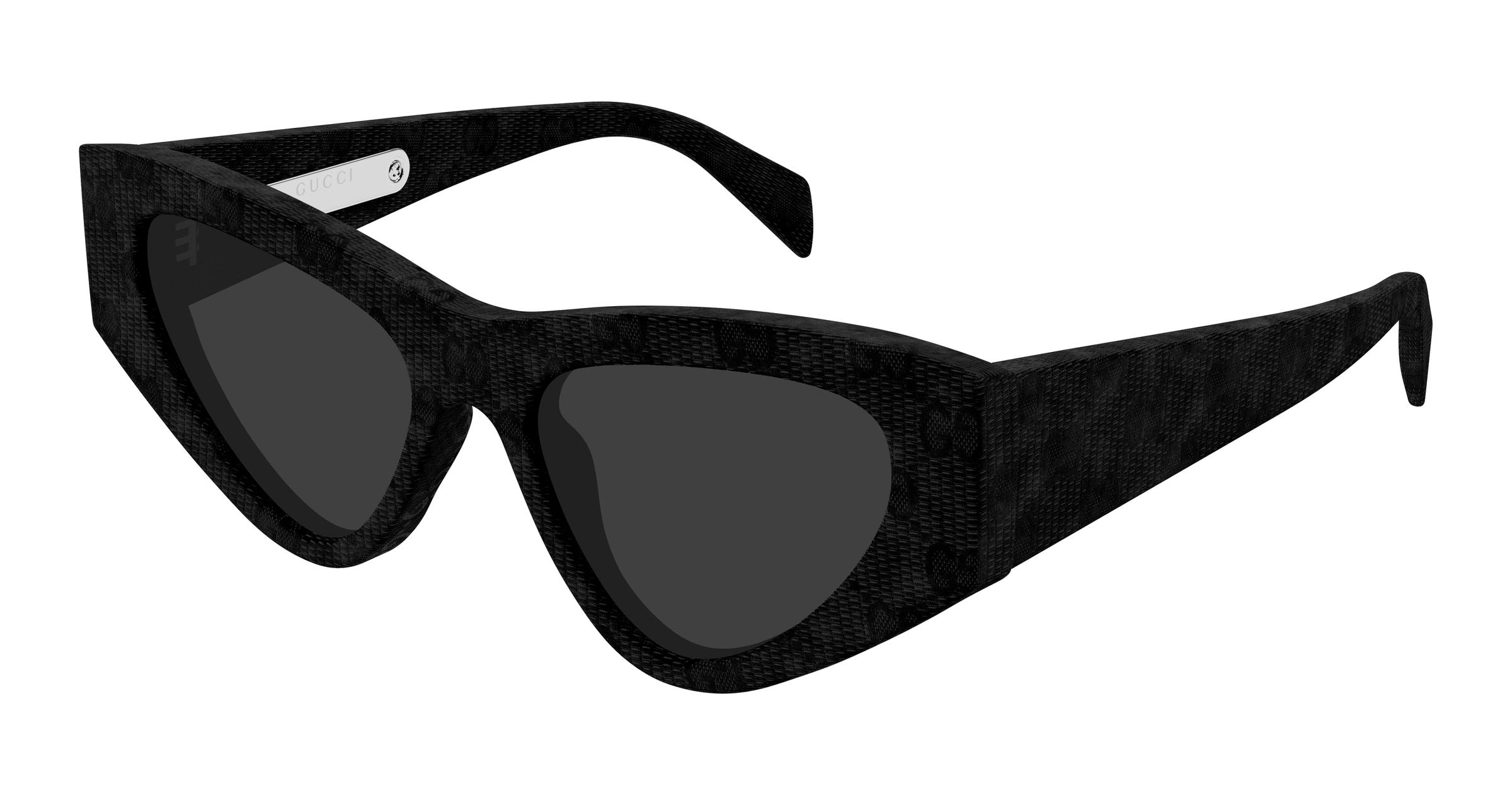 Gucci Donna Gucci GG2019S 007 Occhiali da sole Acetato Nero Grigio Cat Eye Gucci Donna Gucci GG2019S 007 Occhiali da sole Acetato Nero Grigio Cat Eye
