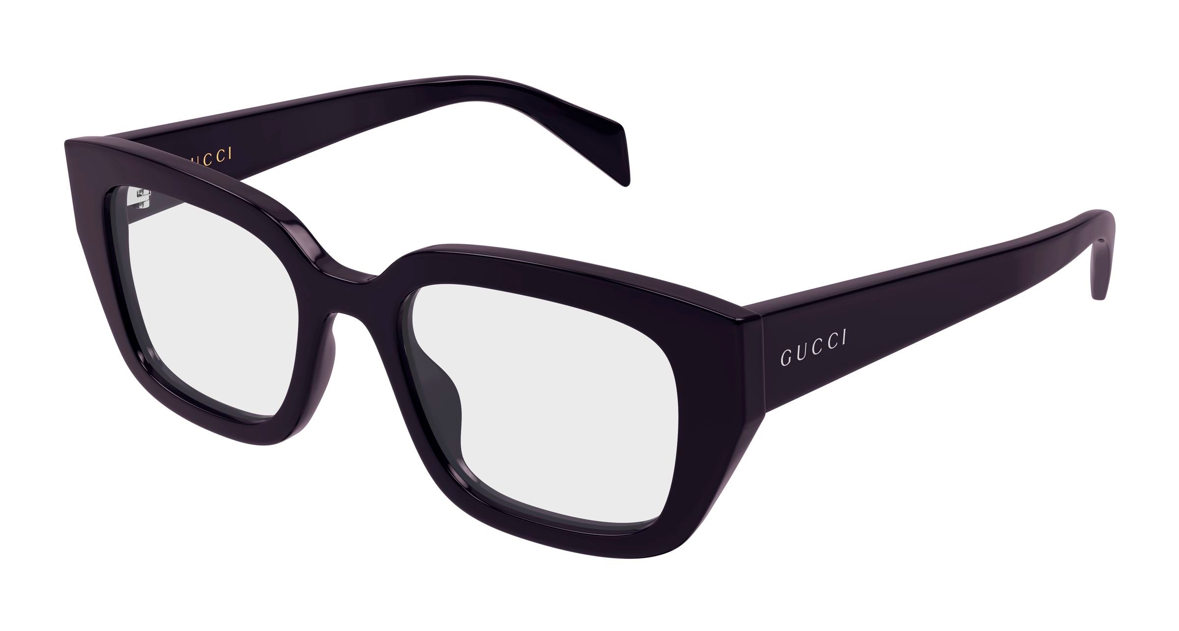 Gucci Donna Gucci GG2021O 004 Montature da vista Acetato Viola Trasparente Cat Eye Gucci Donna Gucci GG2021O 004 Montature da vista Acetato Viola Trasparente Cat Eye