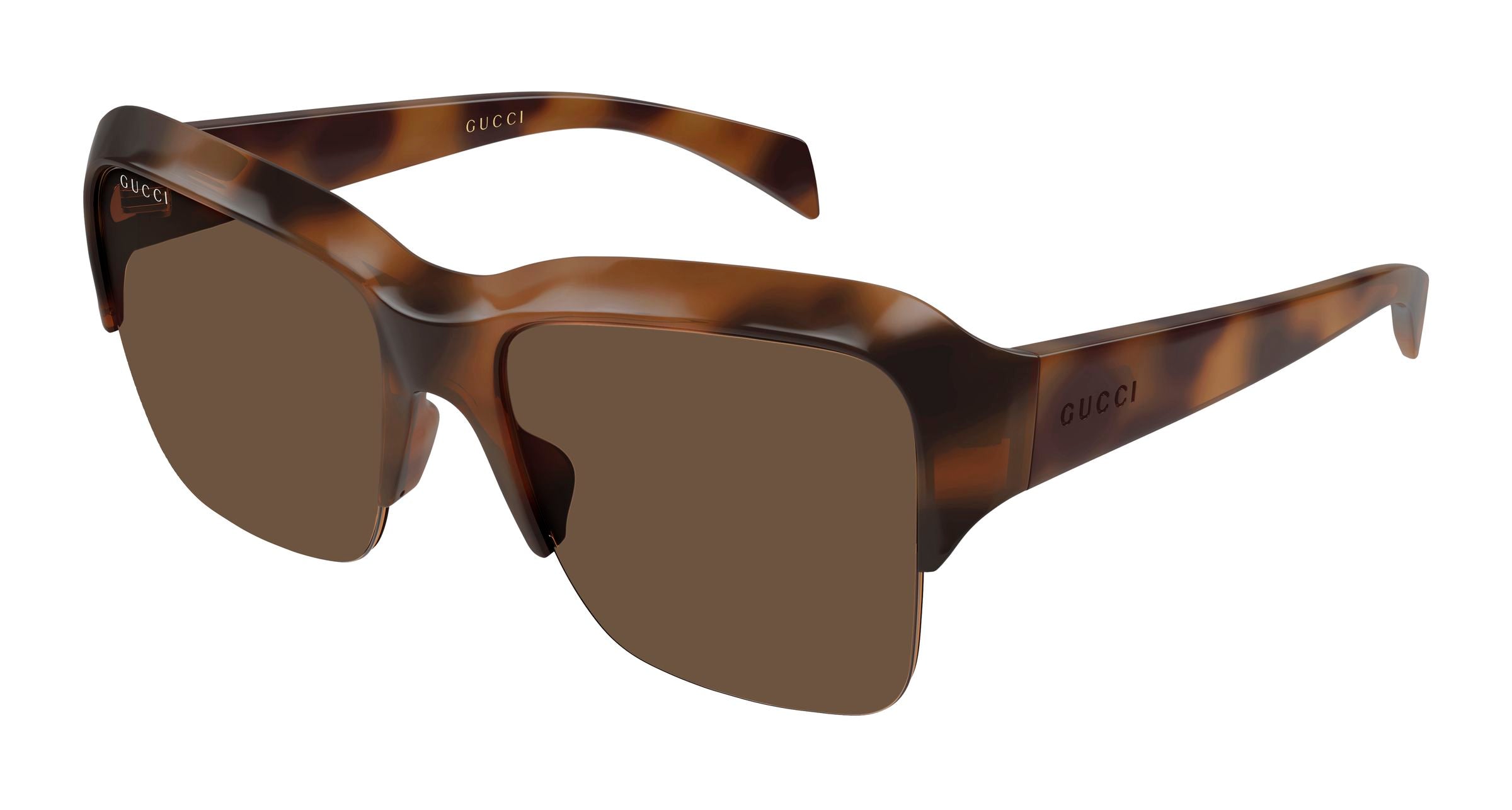 Gucci Donna Gucci GG2024S 002 Occhiali da sole Bio-iniettato Havana Marrone Pilot