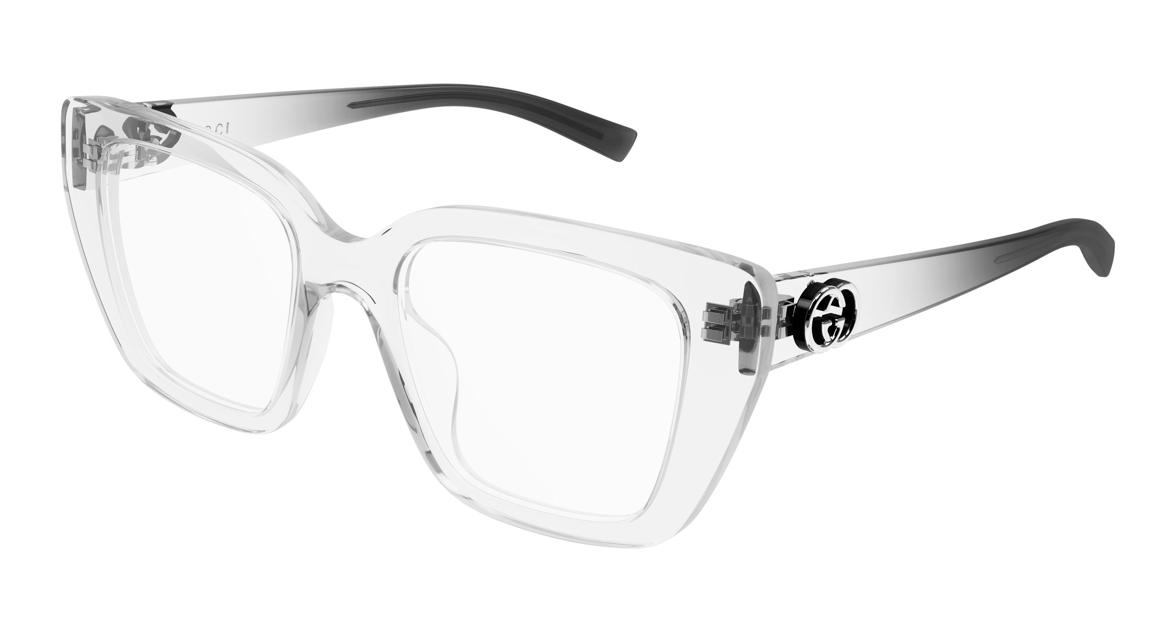 Gucci Donna Gucci GG2028O 004 Montature da vista Iniettato Cristallo Trasparente Cat Eye Gucci Donna Gucci GG2028O 004 Montature da vista Iniettato Cristallo Trasparente Cat Eye