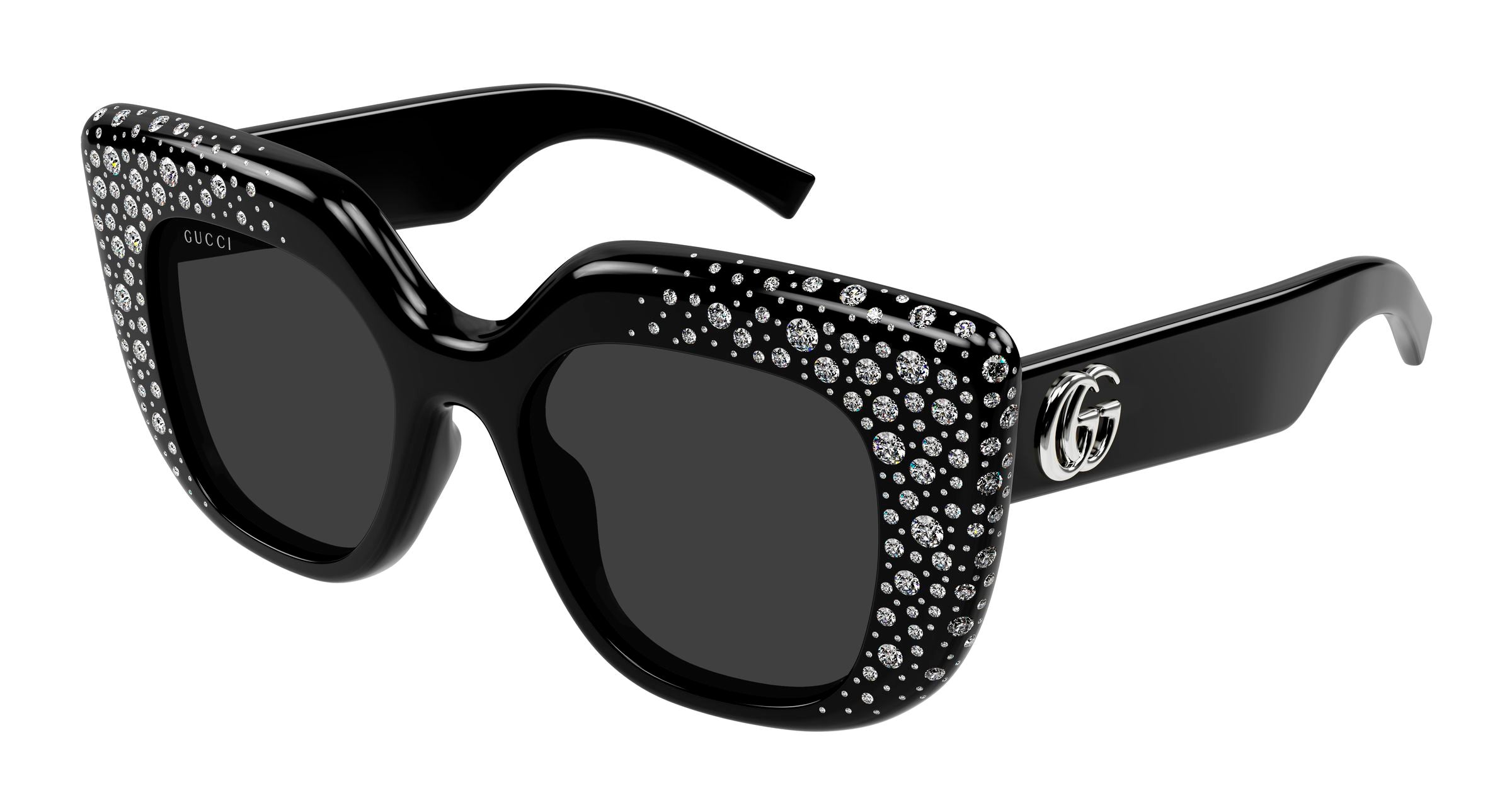 Gucci Donna Gucci GG2030S 005 Occhiali da sole Acetato Nero Grigio Squadrata Gucci Donna Gucci GG2030S 005 Occhiali da sole Acetato Nero Grigio Squadrata