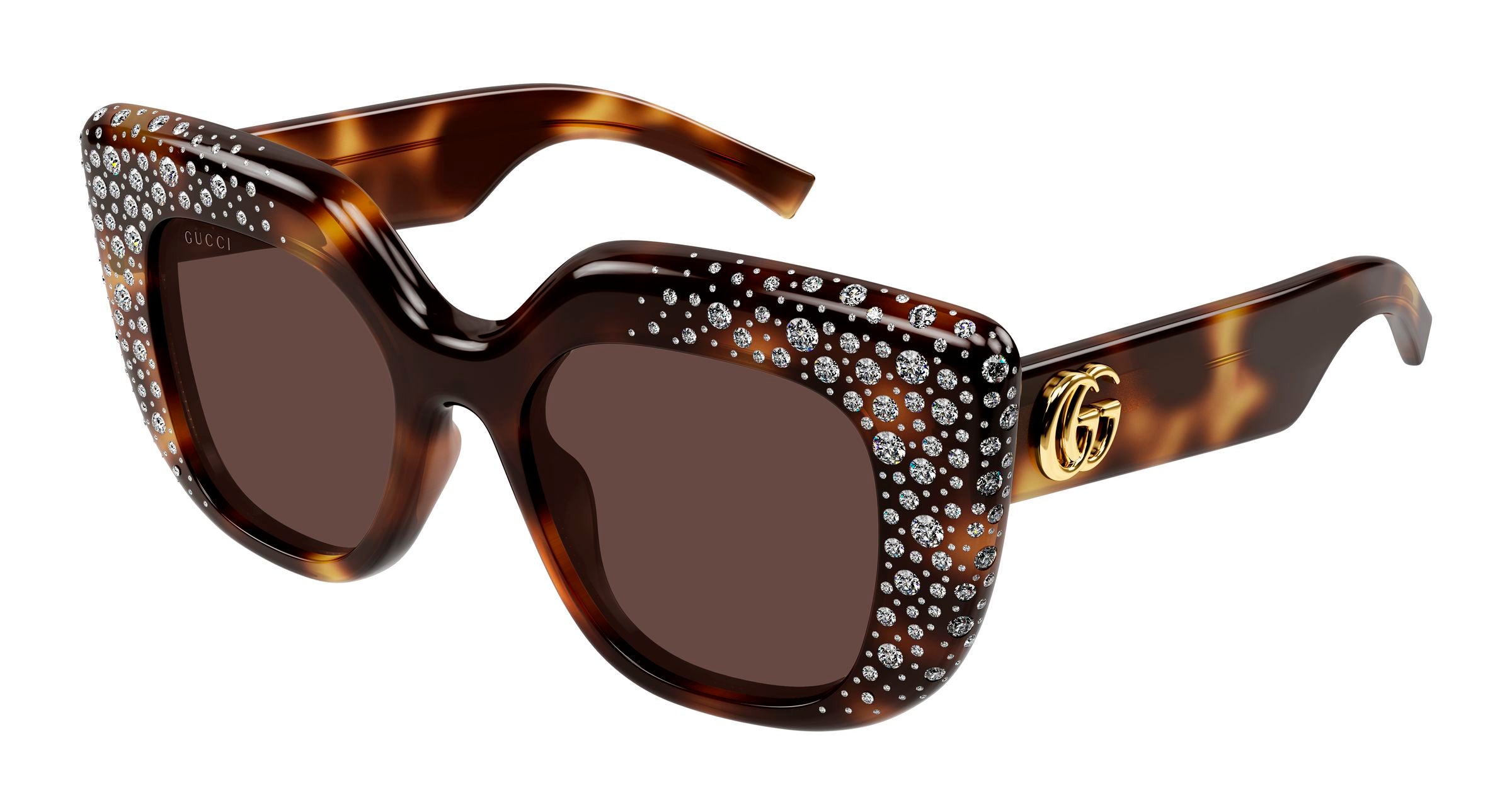 Gucci Donna Gucci GG2030S 006 Occhiali da sole Acetato Havana Marrone Squadrata