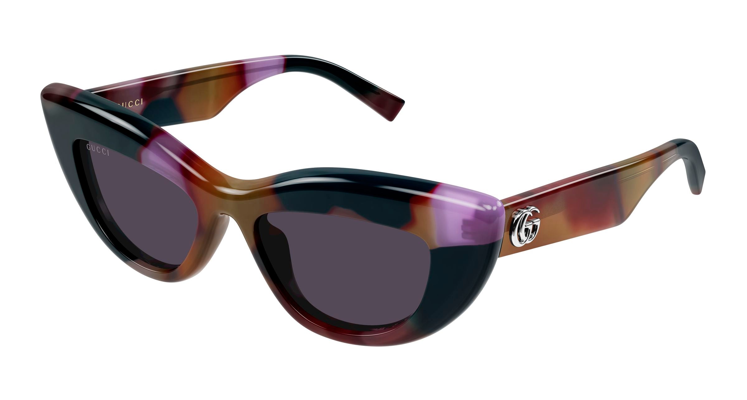Gucci Donna Gucci GG2031S 002 Occhiali da sole Acetato Havana Viola Cat Eye