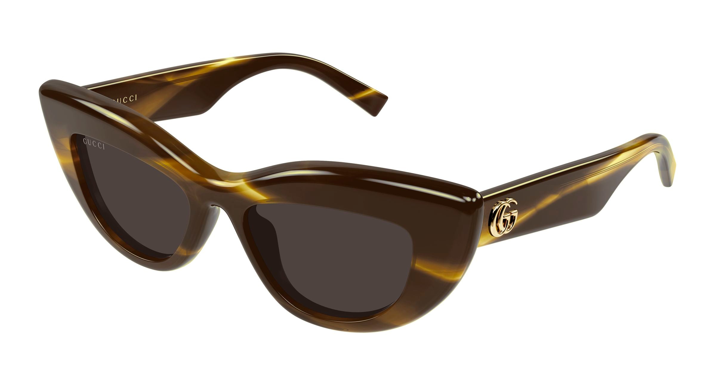 Gucci Donna Gucci GG2031S 003 Occhiali da sole Acetato Havana Grigio Cat Eye