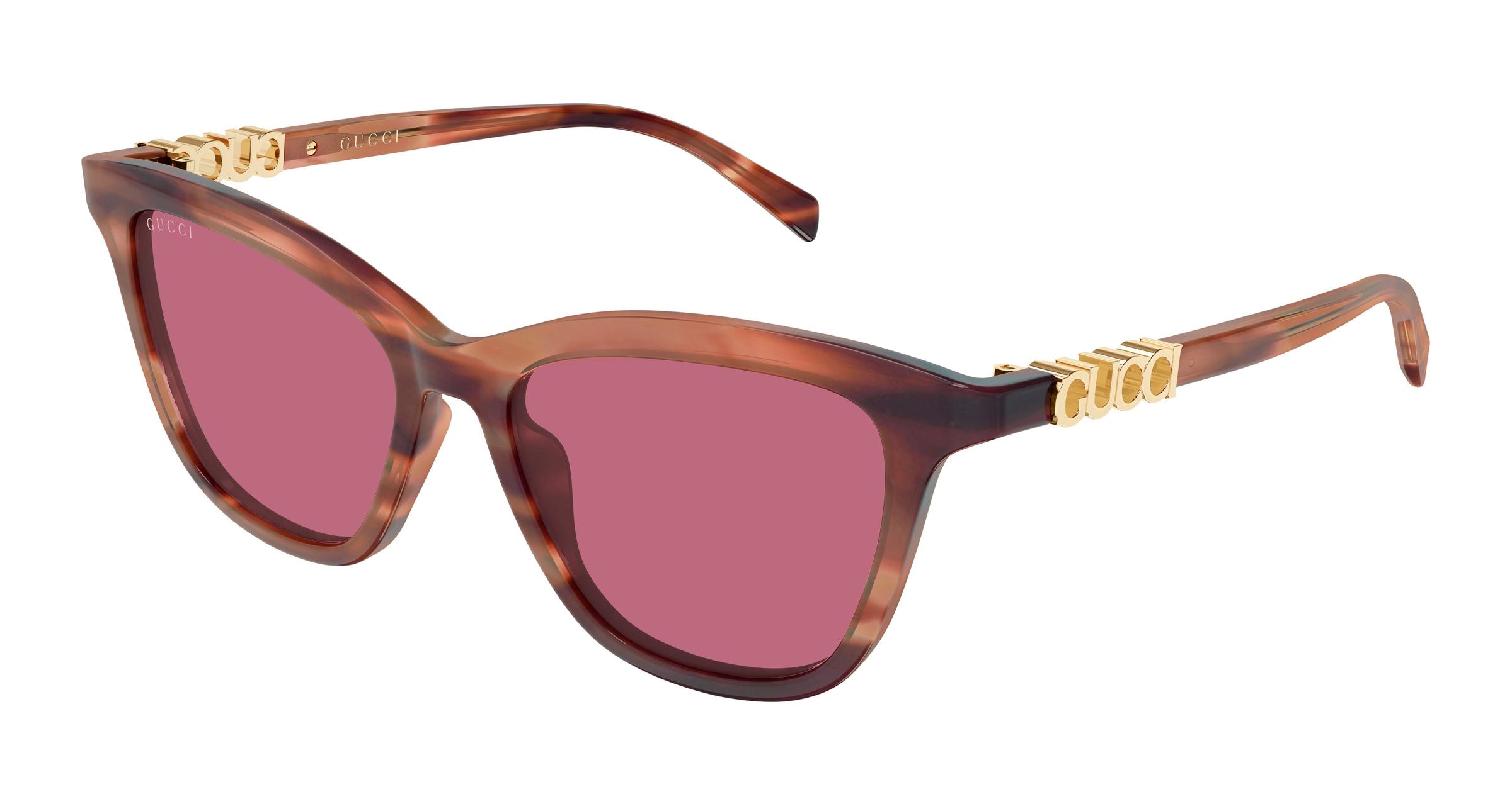 Gucci Donna Gucci GG2032S 004 Occhiali da sole Acetato Havana Rosso Cat Eye Gucci Donna Gucci GG2032S 004 Occhiali da sole Acetato Havana Rosso Cat Eye