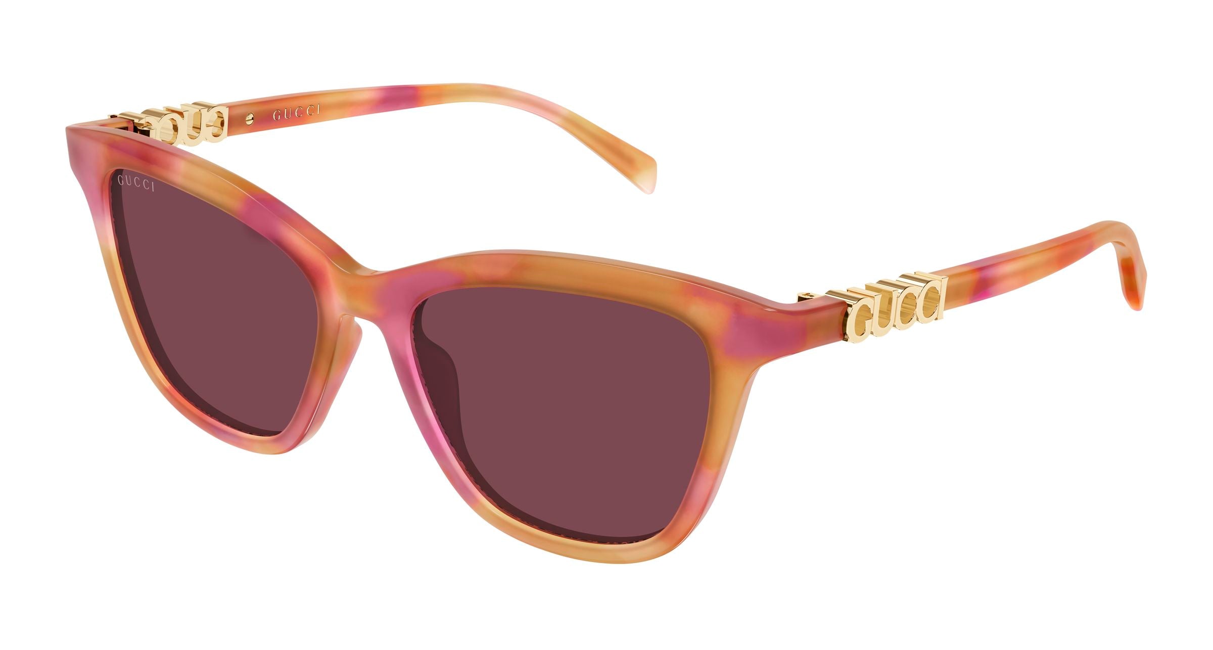 Gucci Donna Gucci GG2032S 005 Occhiali da sole Acetato Havana Rosso Cat Eye Gucci Donna Gucci GG2032S 005 Occhiali da sole Acetato Havana Rosso Cat Eye